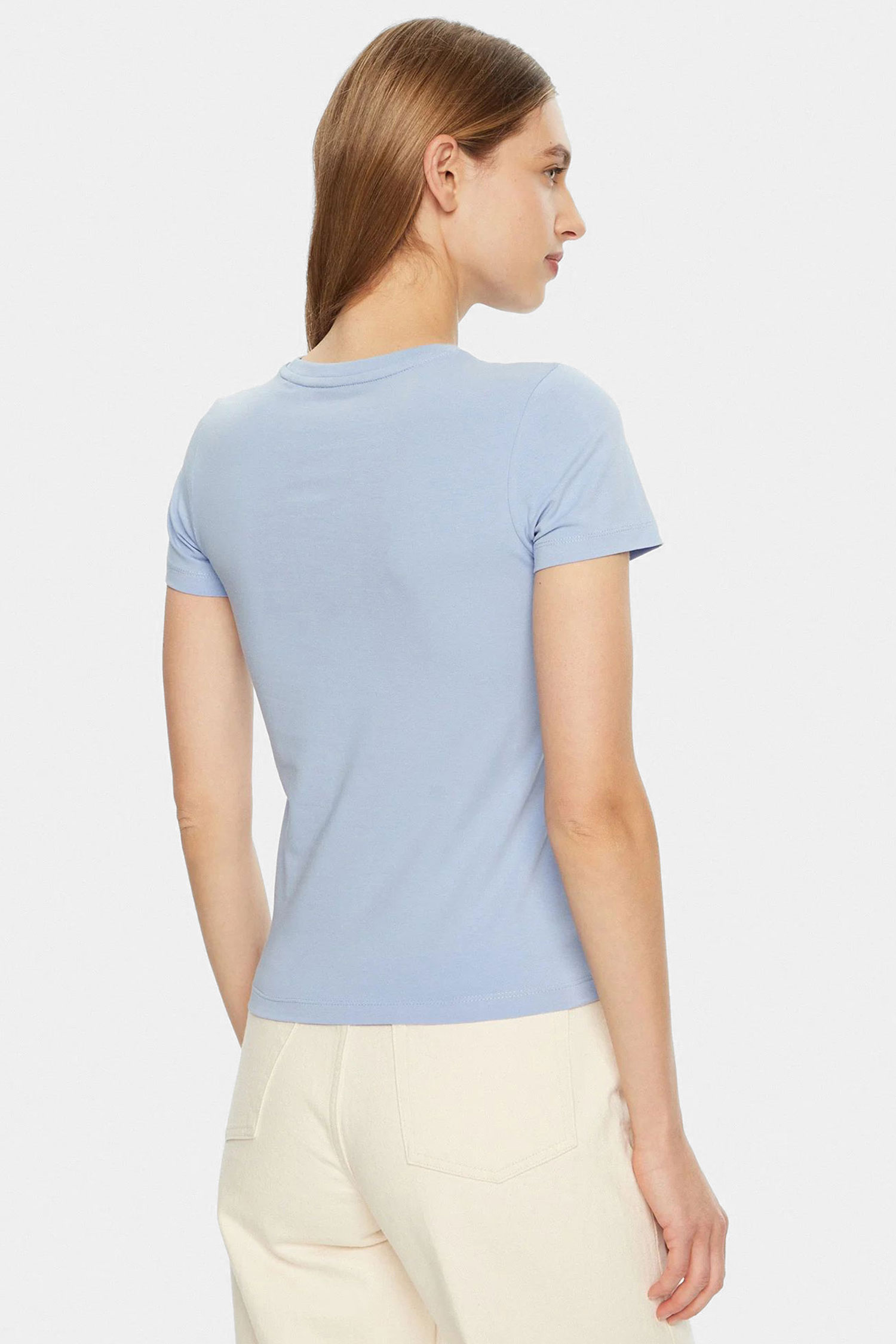 Жіноча блакитна футболка Guess Jeans W4YI01.J1314;G7CP
