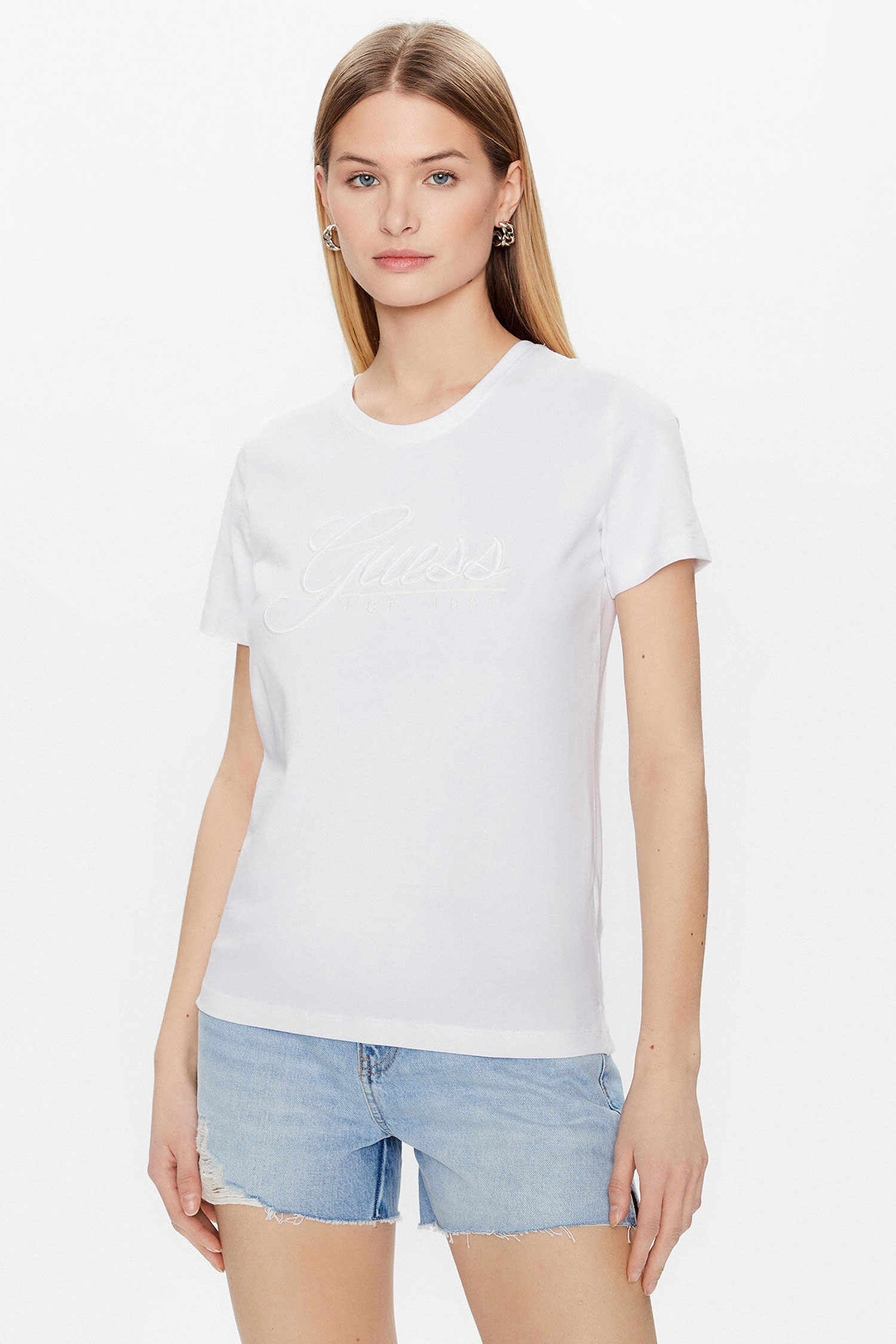 Женская белая футболка Guess W3GI36.I3Z14;G011
