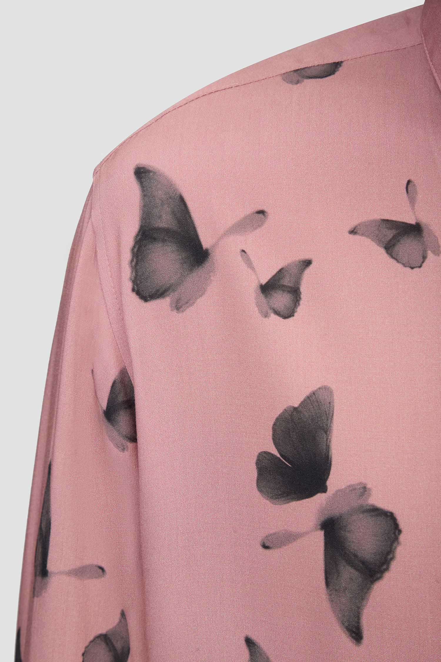 Мужская розовая рубашка с узором HUGO 50534247;695