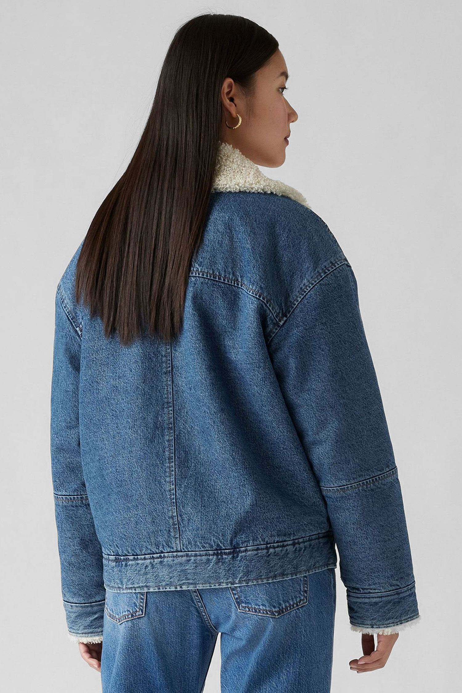 Женская синяя джинсовая косуха Levi’s® A9370;0001