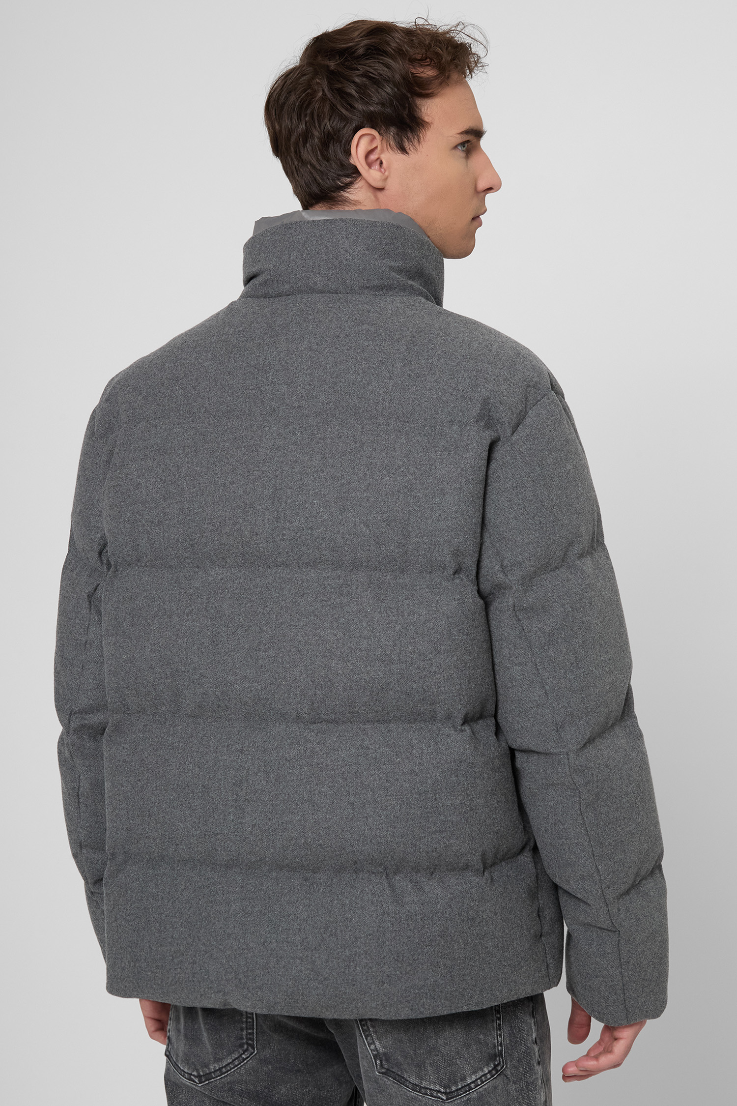 Мужской серый пуховик BOSS 50540465;030