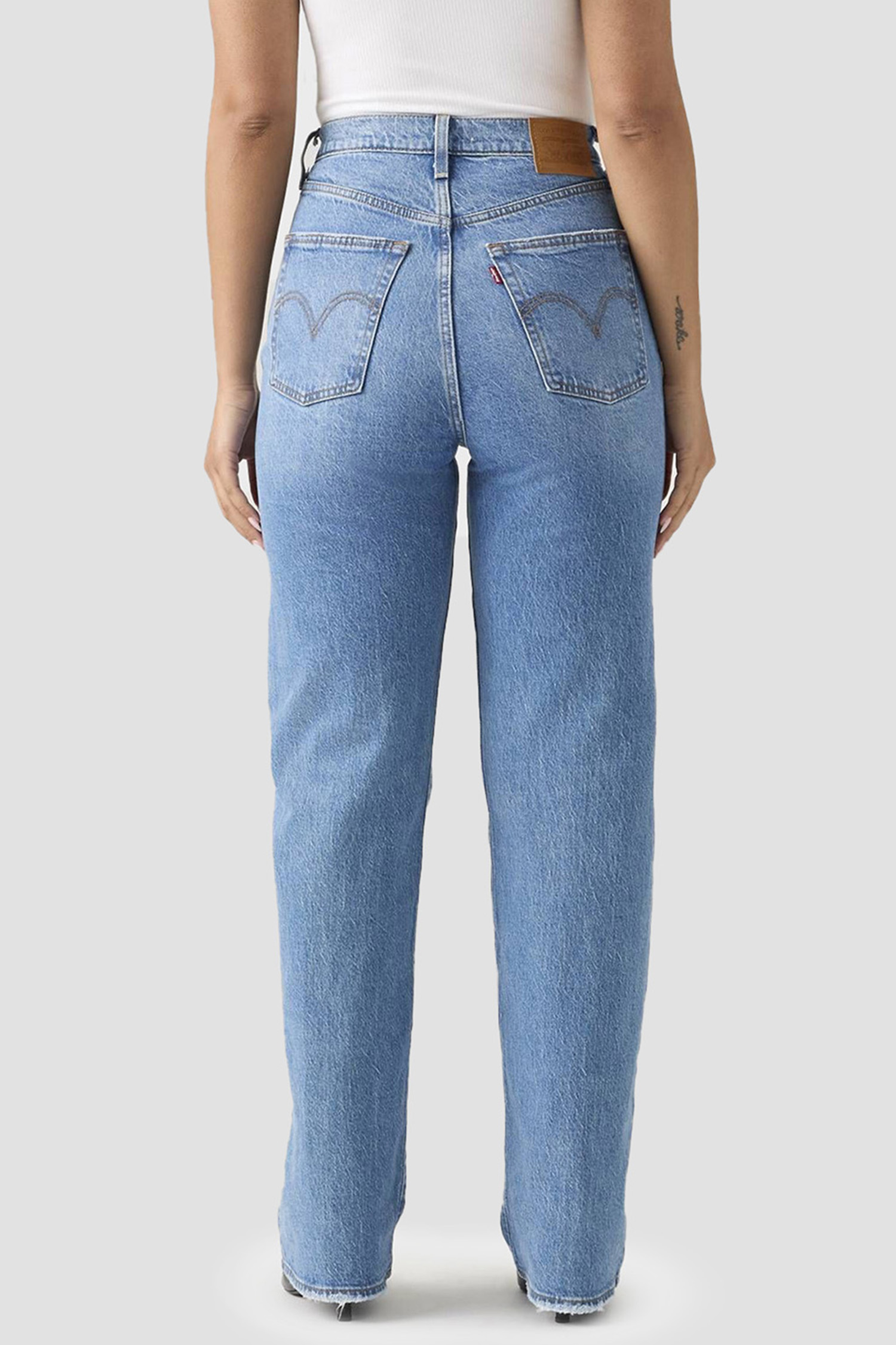 Женские голубые джинсы Ribcage Levi’s® 79078;0008