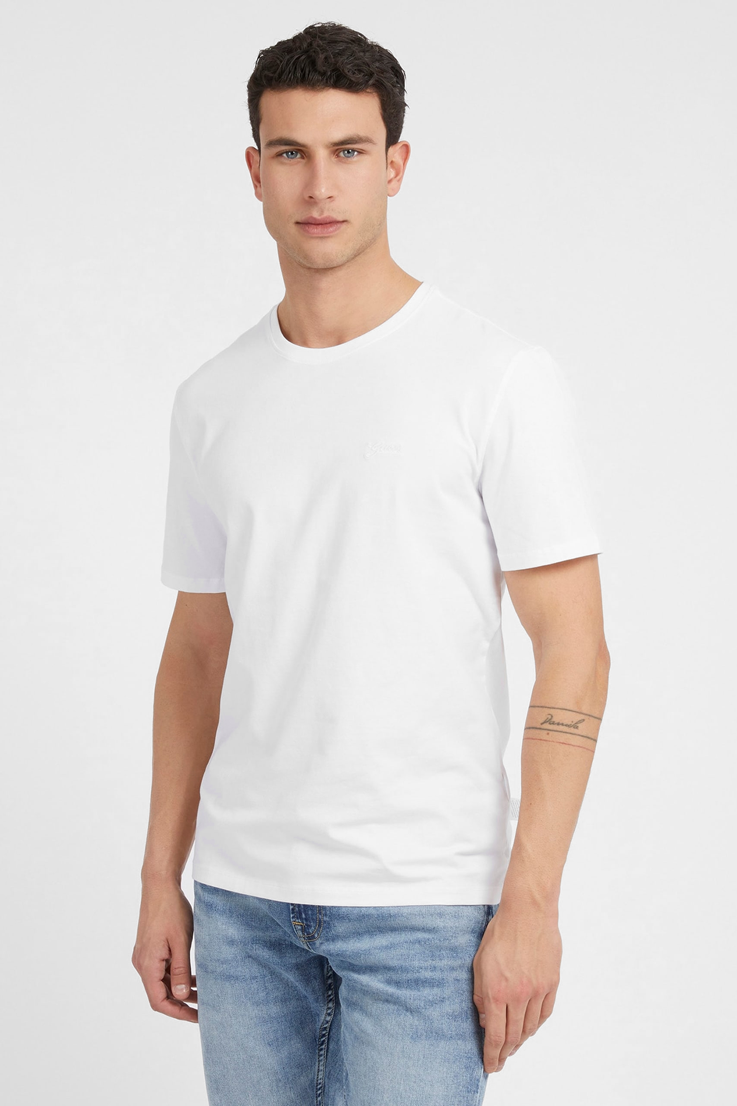 Мужская белая футболка Guess M3GI70.KBMS0;G011