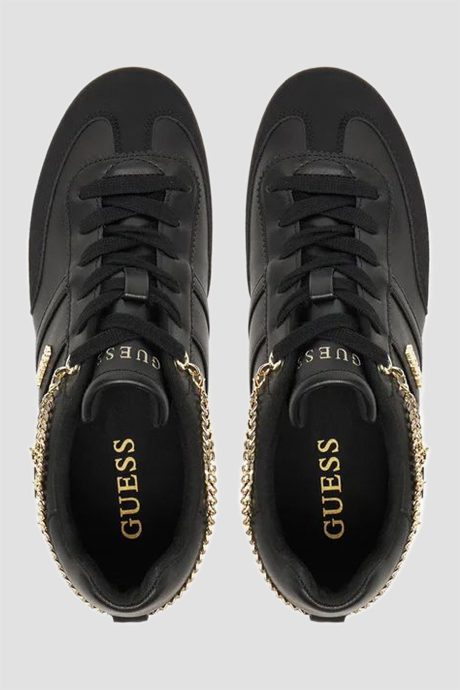 Жіночі чорні снікерси Guess FLTNAO.LEA12;BLACK