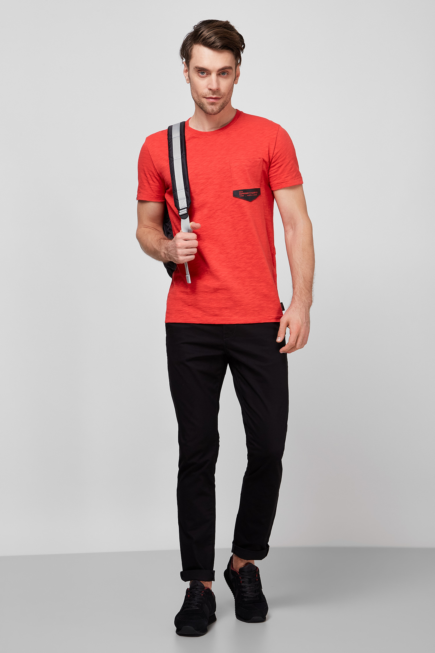 Мужская красная футболка SuperDry M1010255A;LEZ