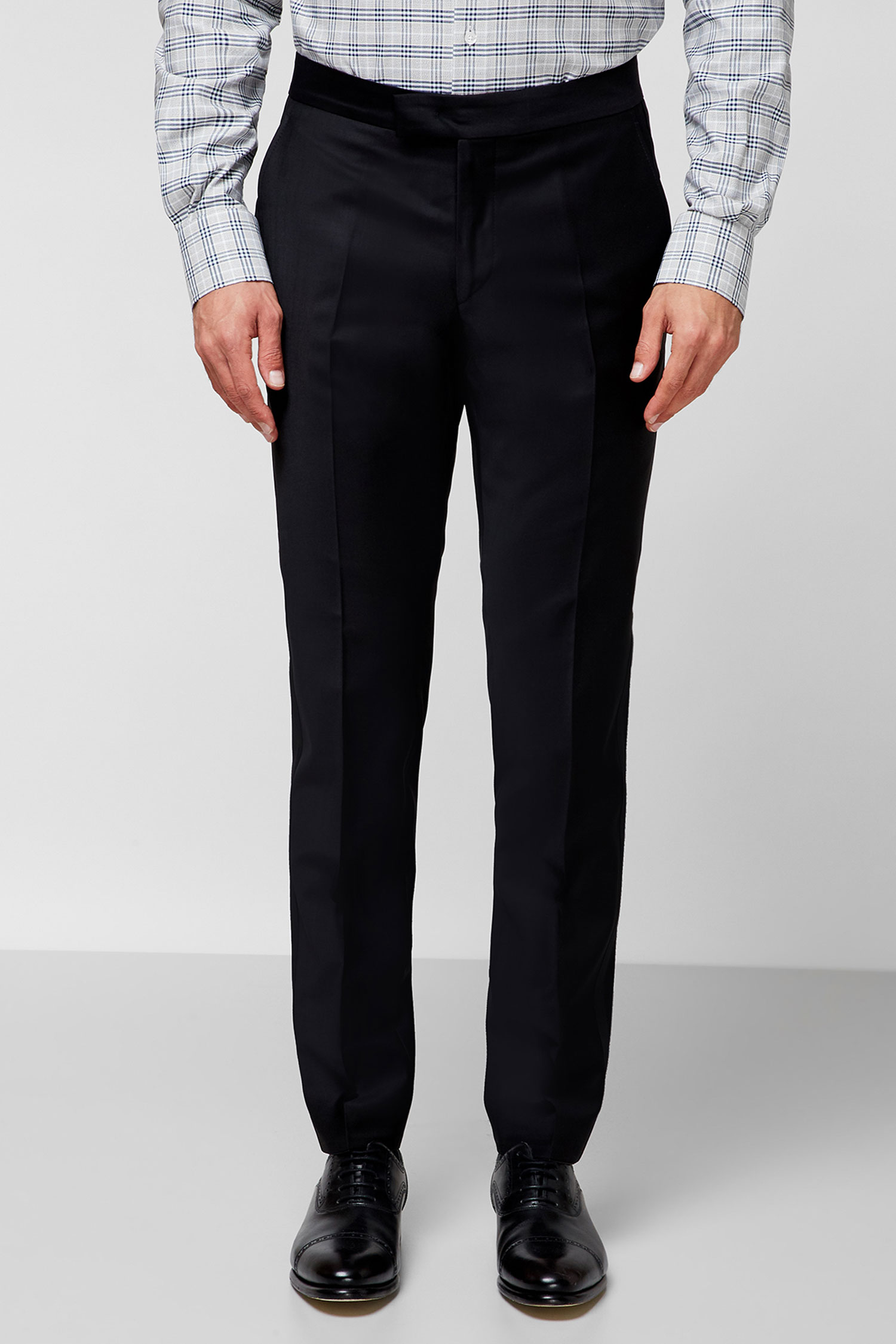 Мужские черные шерстяные брюки Karl Lagerfeld 500096.255025;990