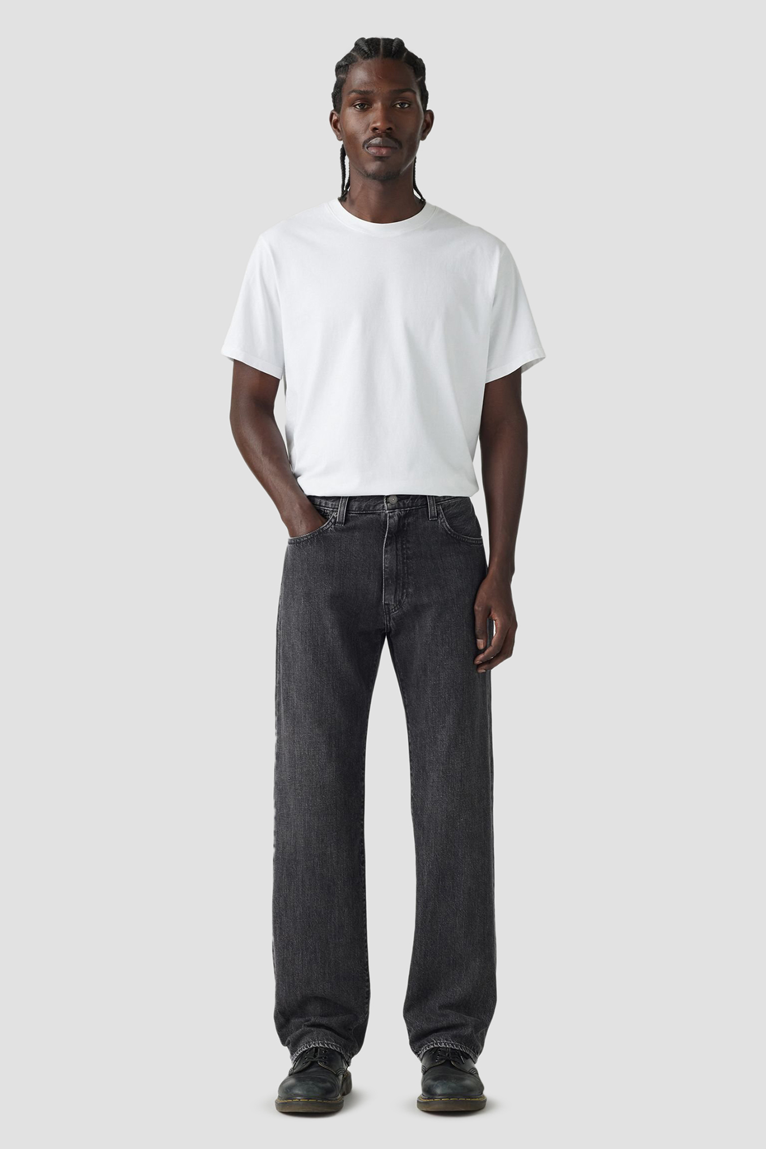 Чоловічі чорні джинси 555™ Relaxed Straight Levi’s® 000LO;0010