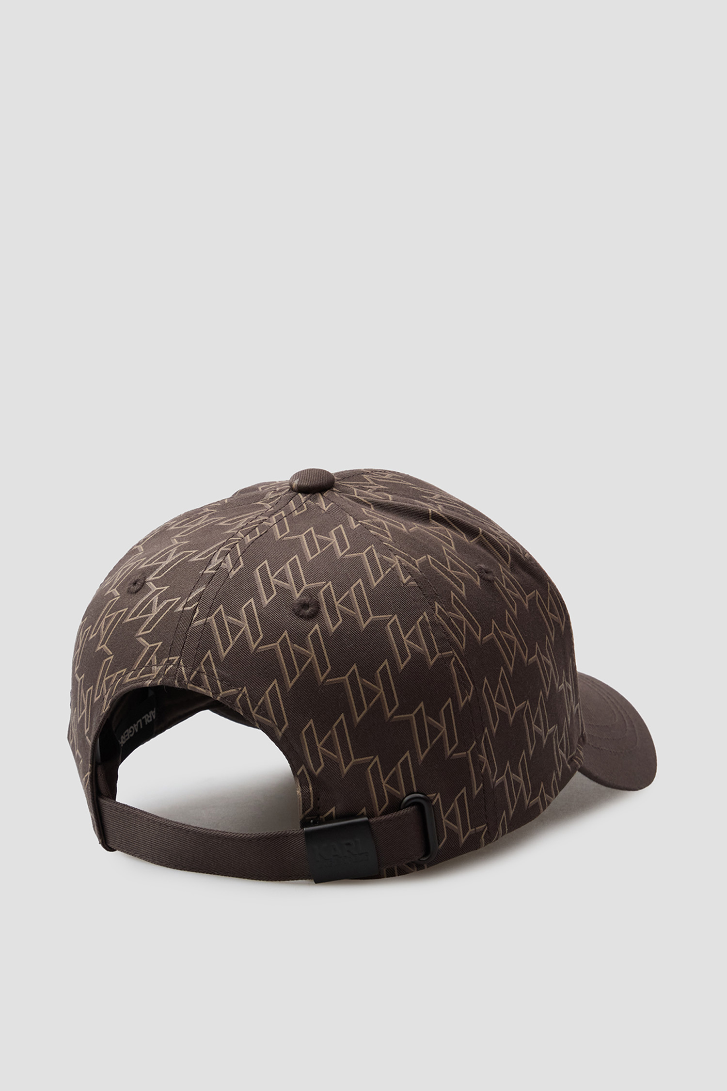 Чоловіча темно-коричнева кепка з візерунком Karl Lagerfeld 561123.805615;490