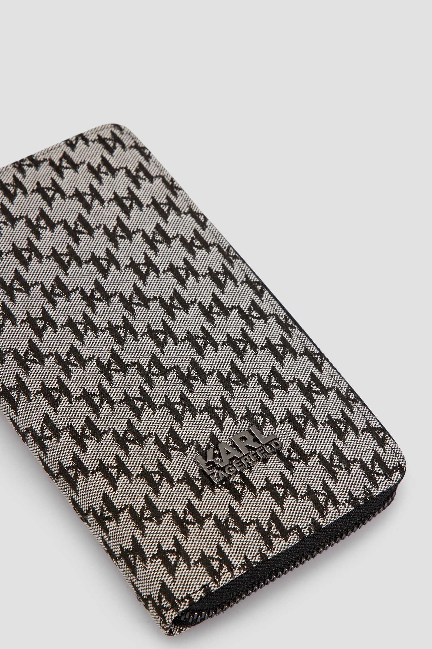 Мужской серый кошелек с узором Karl Lagerfeld 534115.805413;990