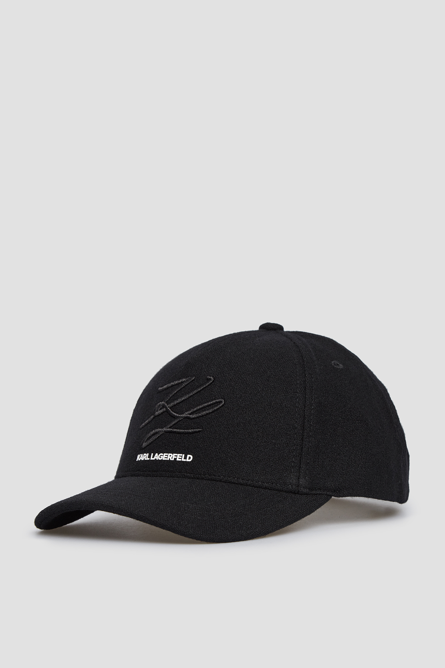 Мужская черная шерстяная кепка Karl Lagerfeld 502120.805612;990