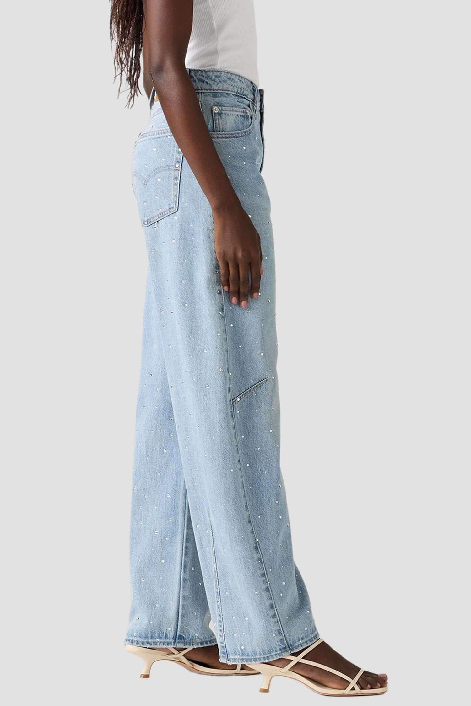 Женские голубые джинсы Baggy Dad Barrel Levi’s® 0039A;0007