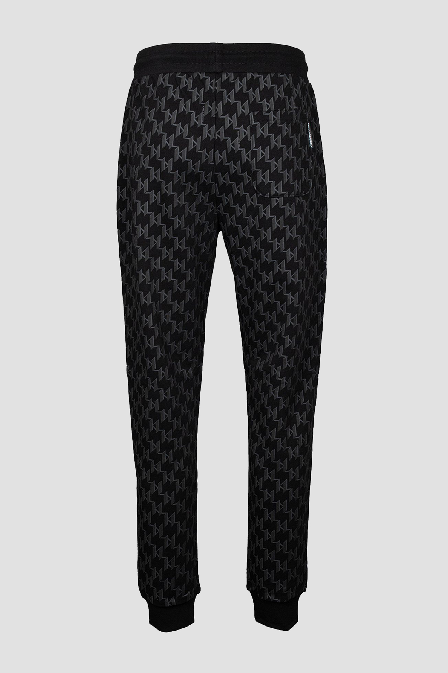 Мужские черные спортивные брюки с узором Karl Lagerfeld 551951.705096;990