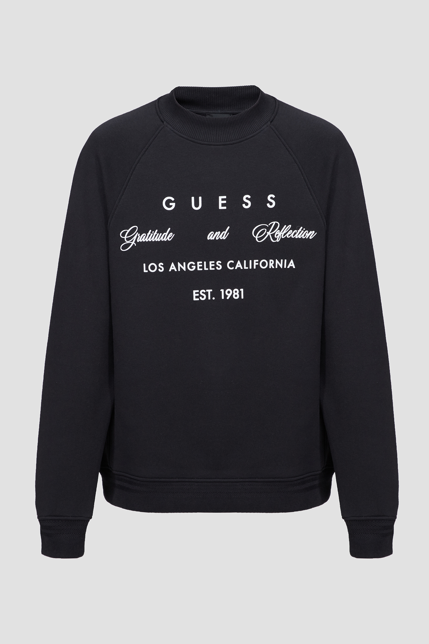 Жіночий чорний світшот Guess W3YQ06.K9Z21;JBLK