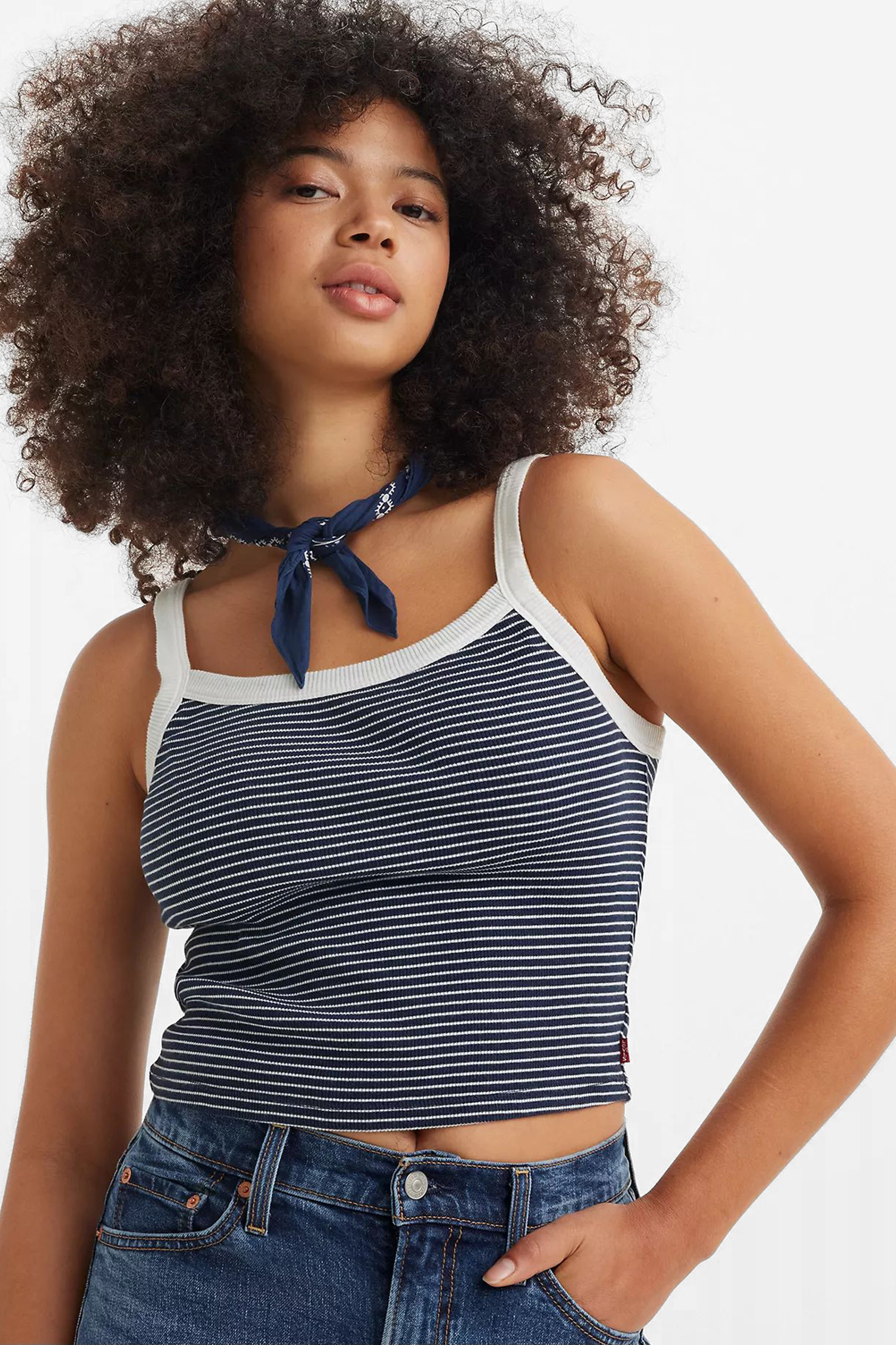 Жіноча темно-синя майка у смужку Levi’s® A7420;0006