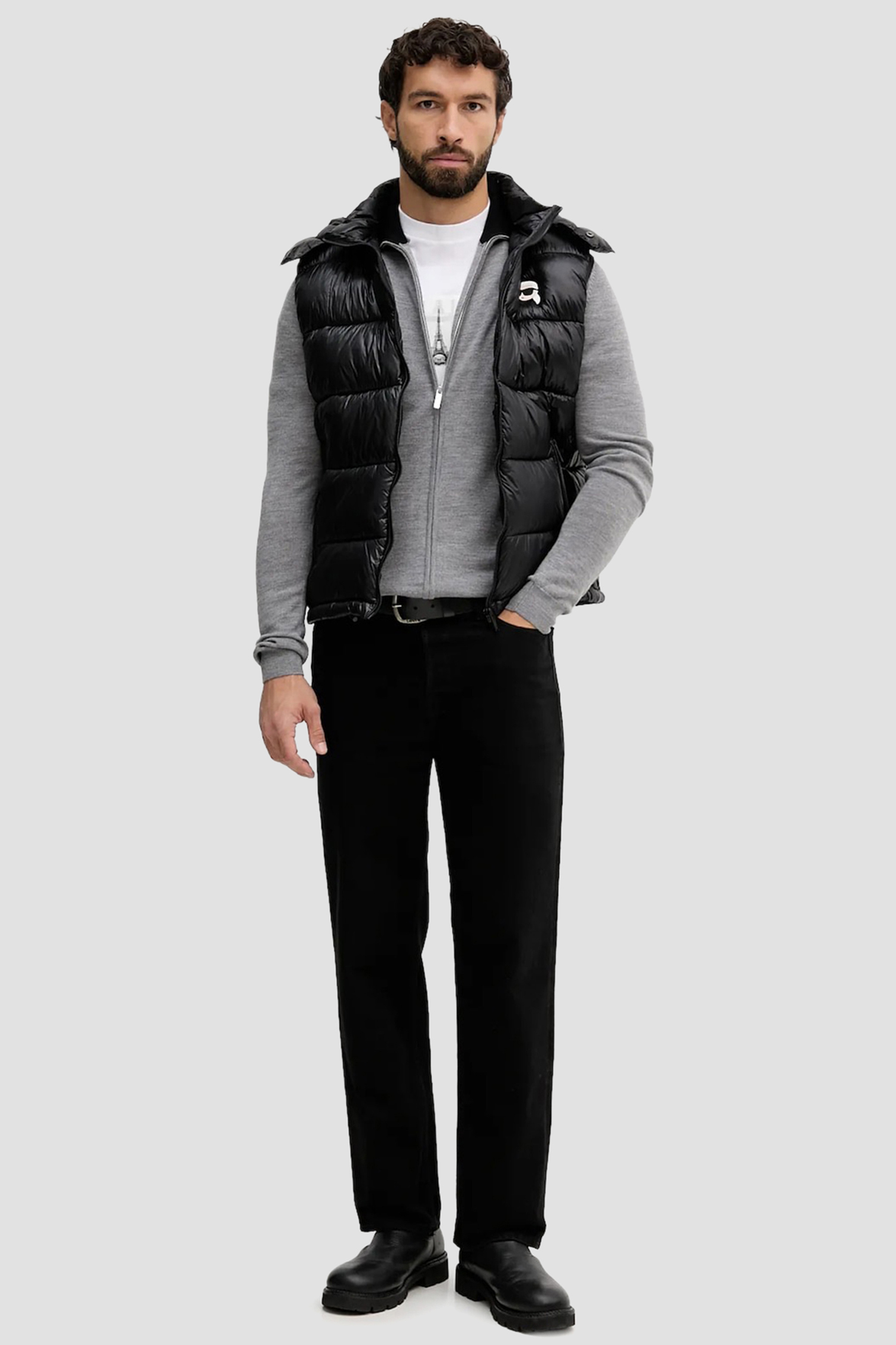 Чоловіча біла футболка Karl Lagerfeld 554235.755420;10
