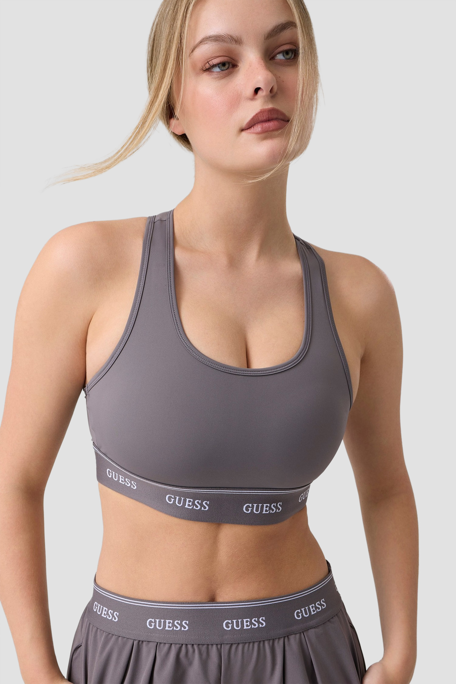 Женский серый топ Guess V6GP13.K3055;G9C5