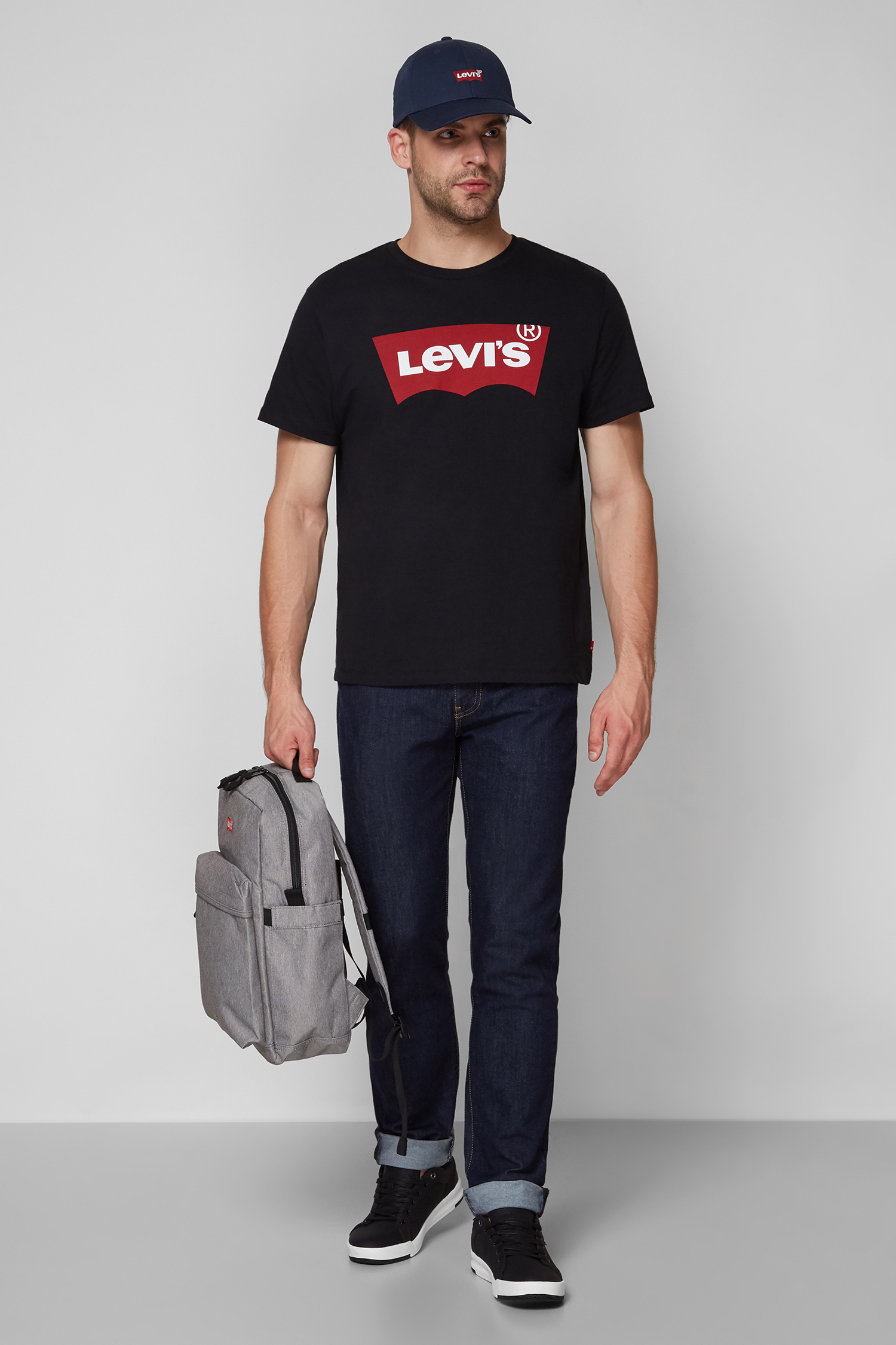 Мужская черная футболка Levi’s® 17783;0137