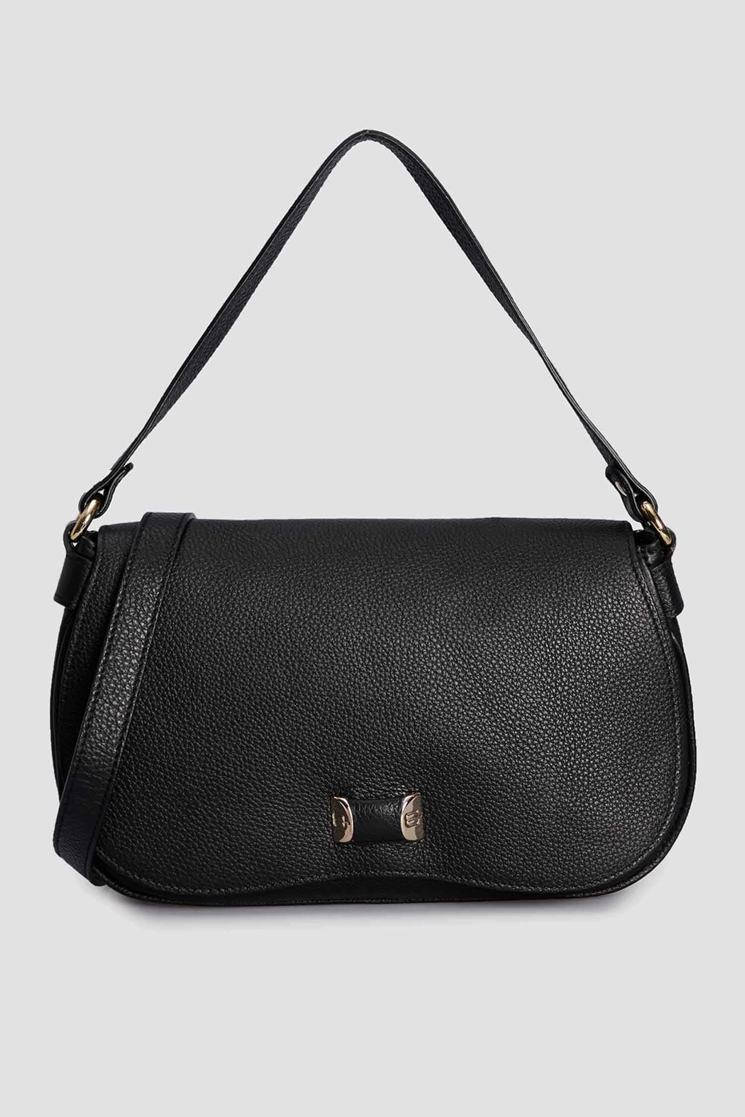 Женская черная кожаная сумка Baldinini B4B009XXDOLL;0000