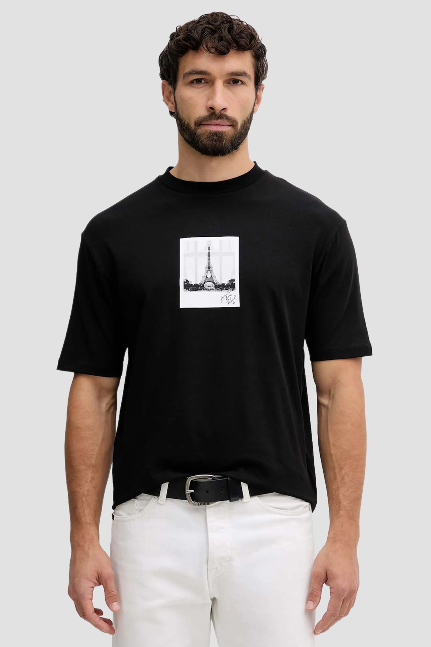Чоловіча чорна футболка Karl Lagerfeld 554235.755420;990