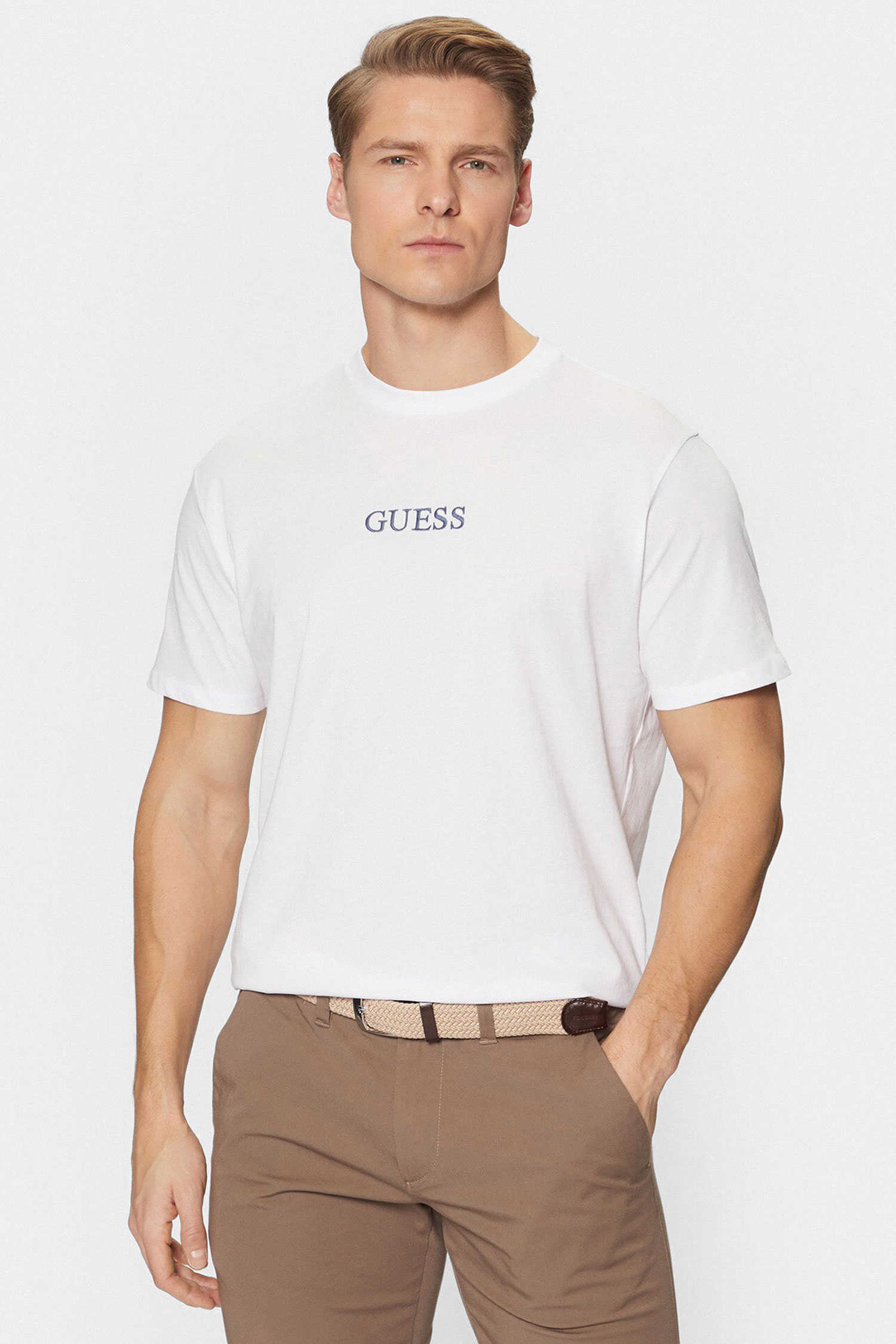 Мужская белая футболка Guess M5RI58.K9RM1;G011