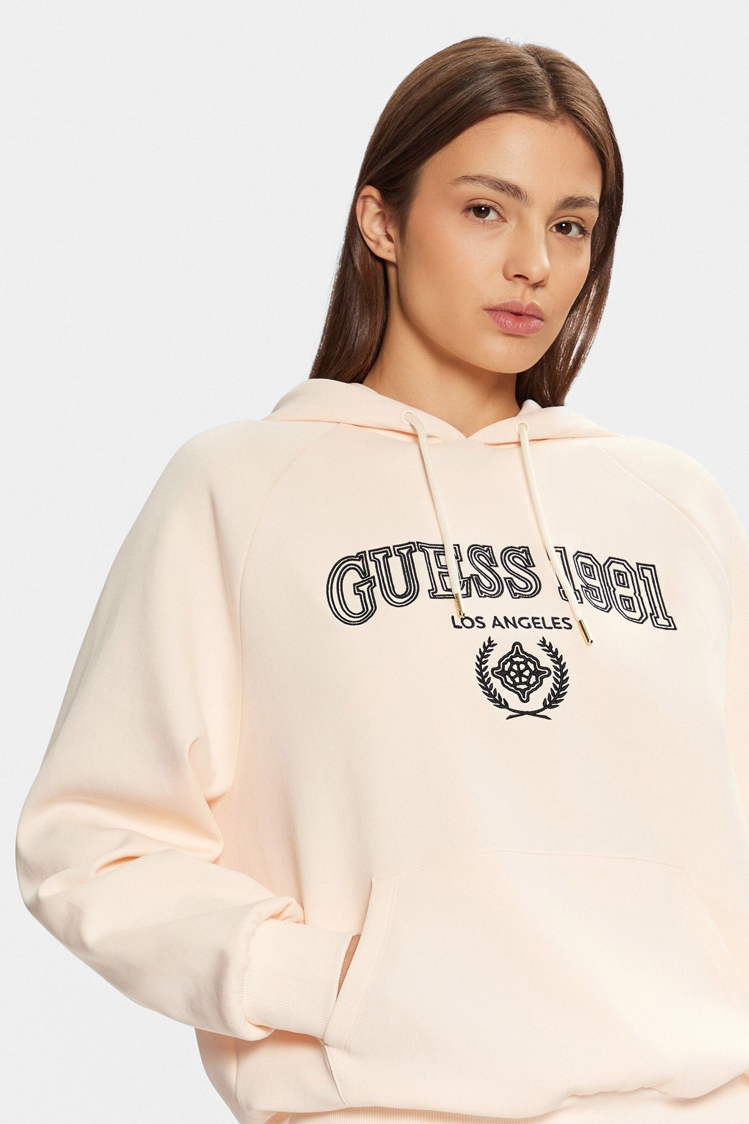 Женское бежевое худи Guess V5RQ02.KCLD1;G6F4