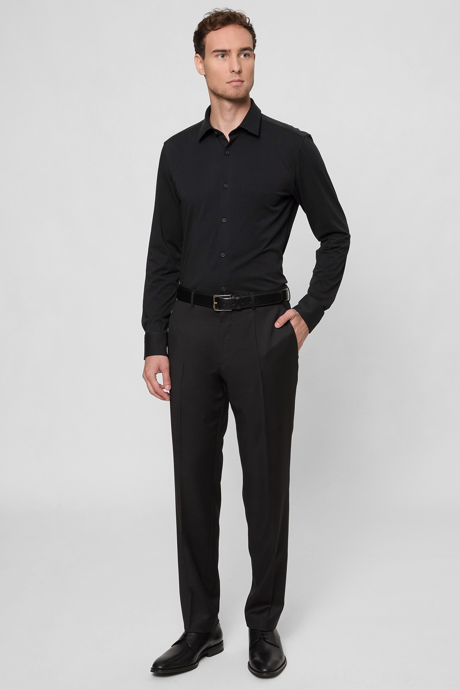 Мужская черная рубашка BOSS 50474283;001