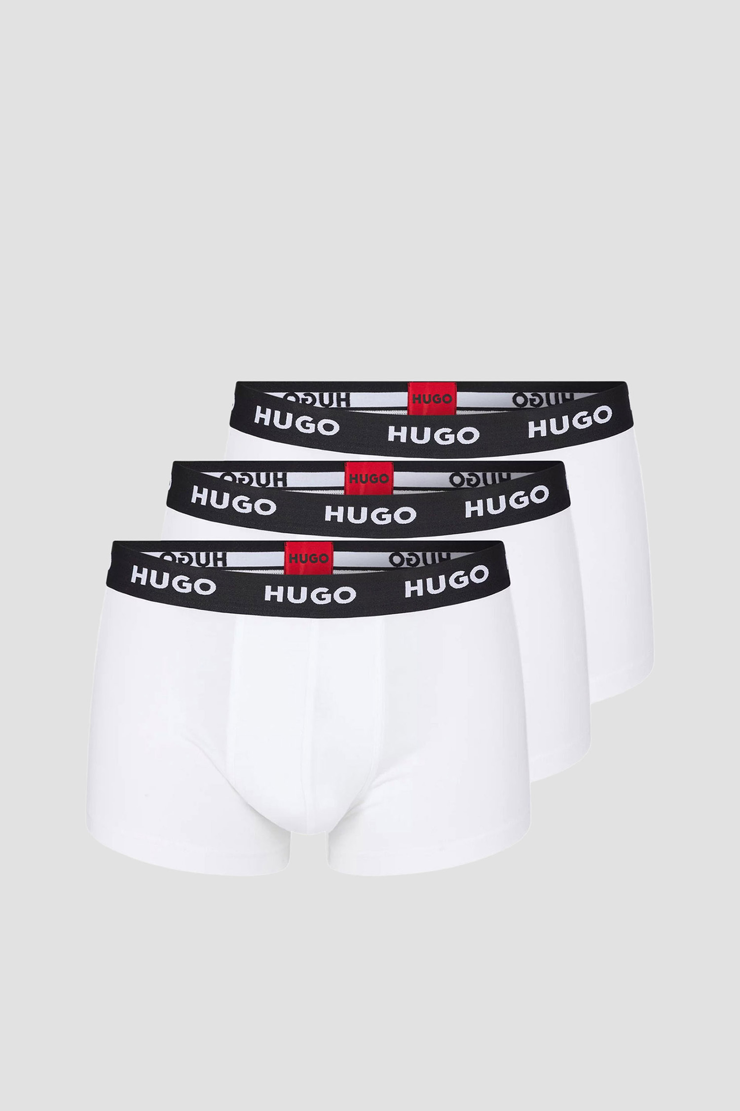 Мужские белые боксеры (3 шт) HUGO 50469786;100