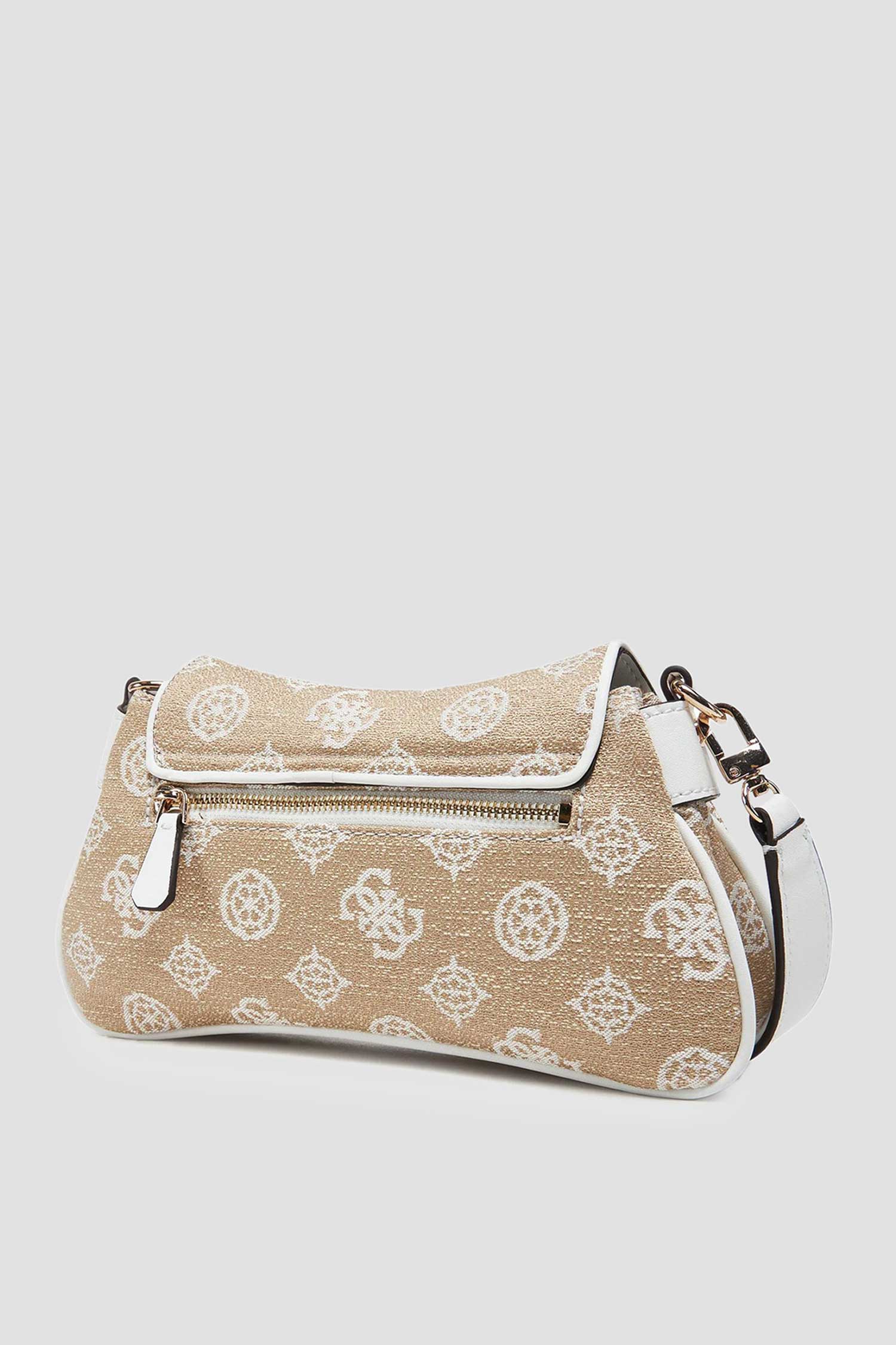 Женская бежевая сумка с узором Guess HWJG96.27190;WLO