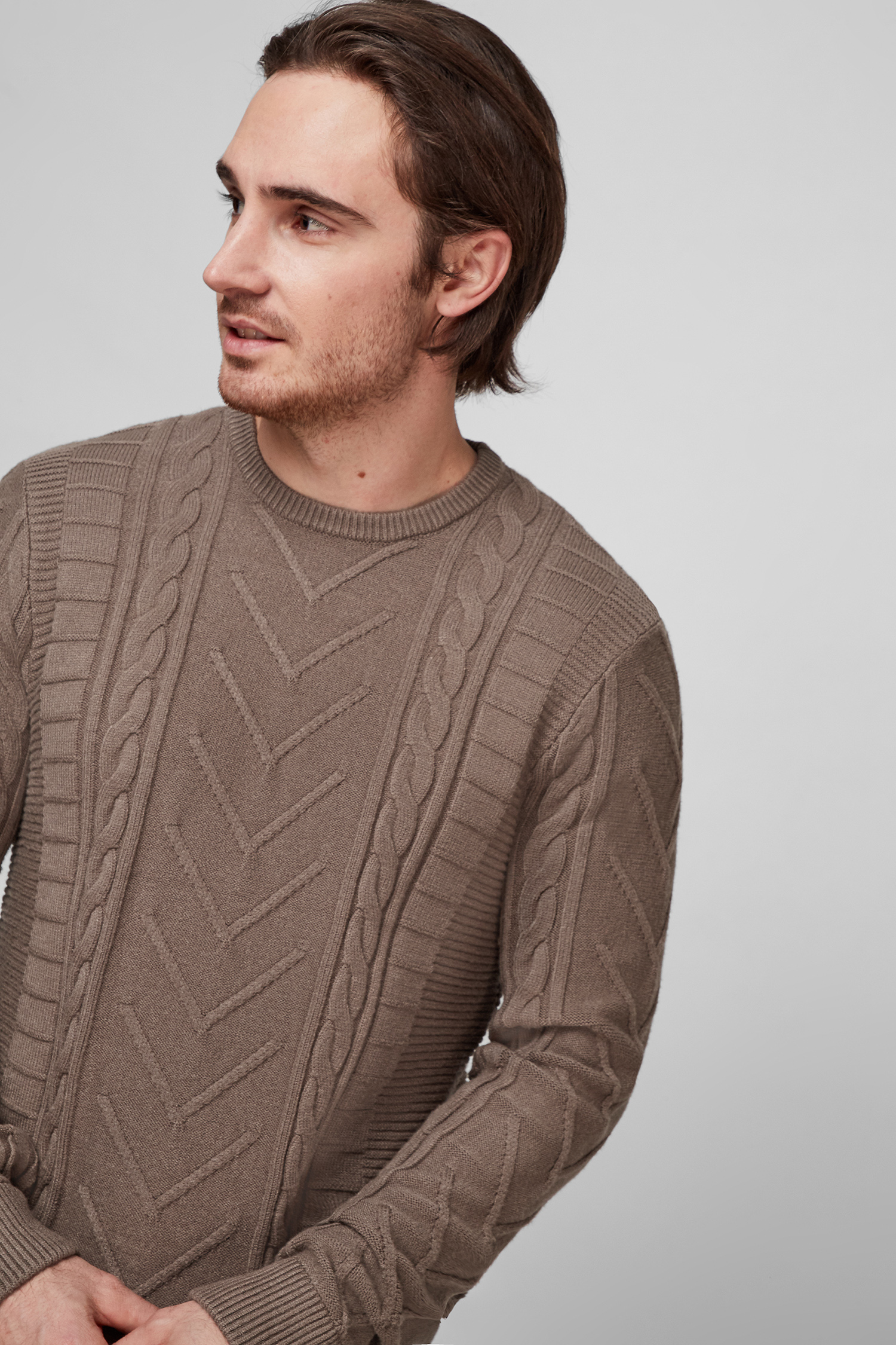 Мужской коричневый свитер Guess M1BR10.Z2MK1;G1EC