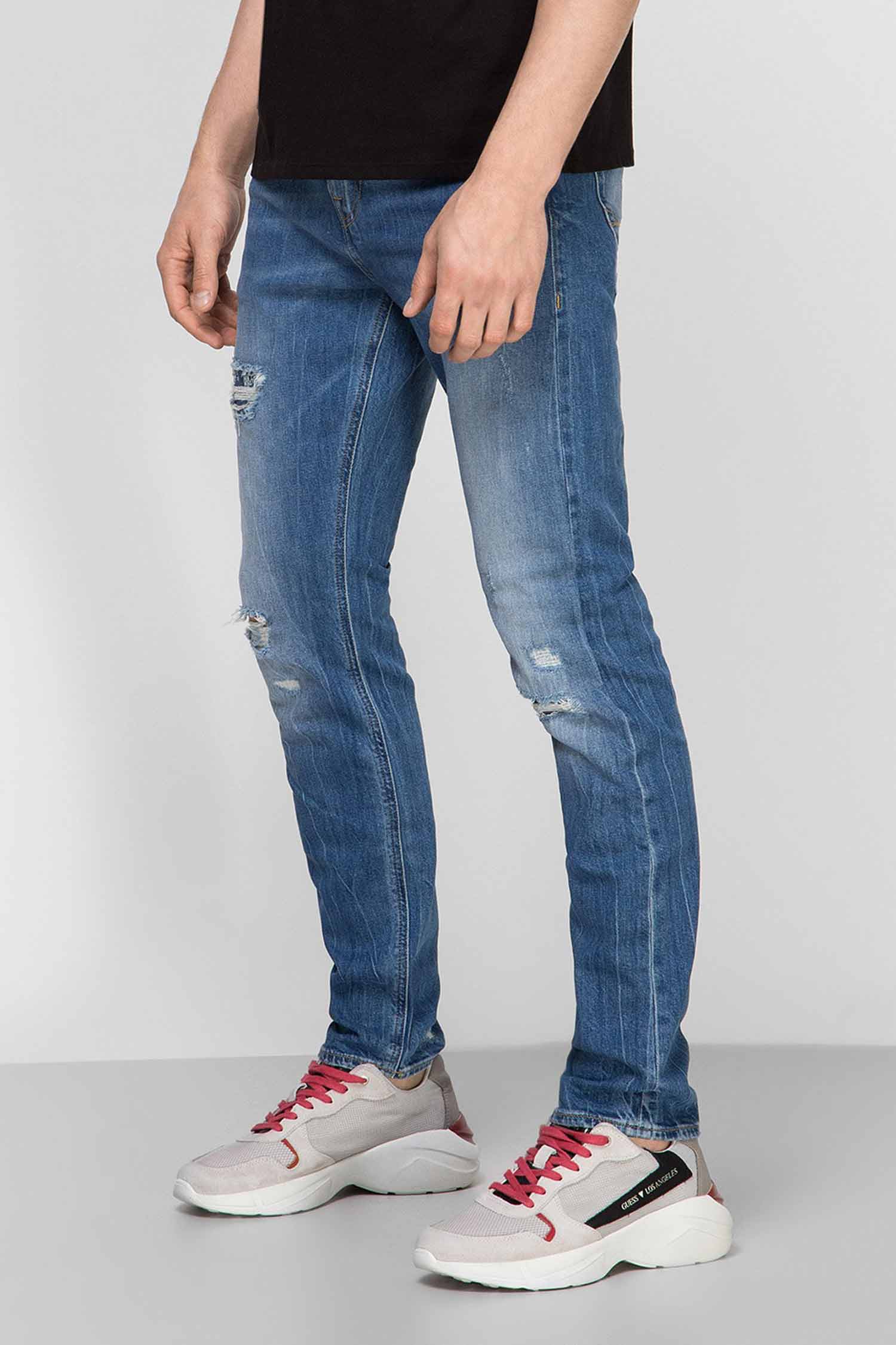Мужские синие джинсы Chris Skin Tight Guess M01A27.D3Y91;CYCN