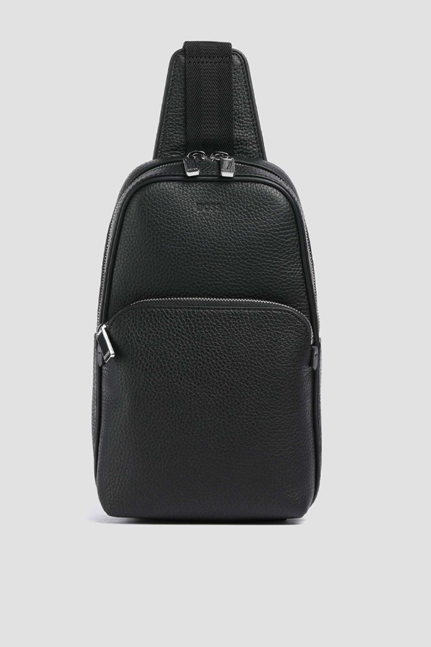 Чоловіча чорна шкіряна сумка BOSS 50536136;001
