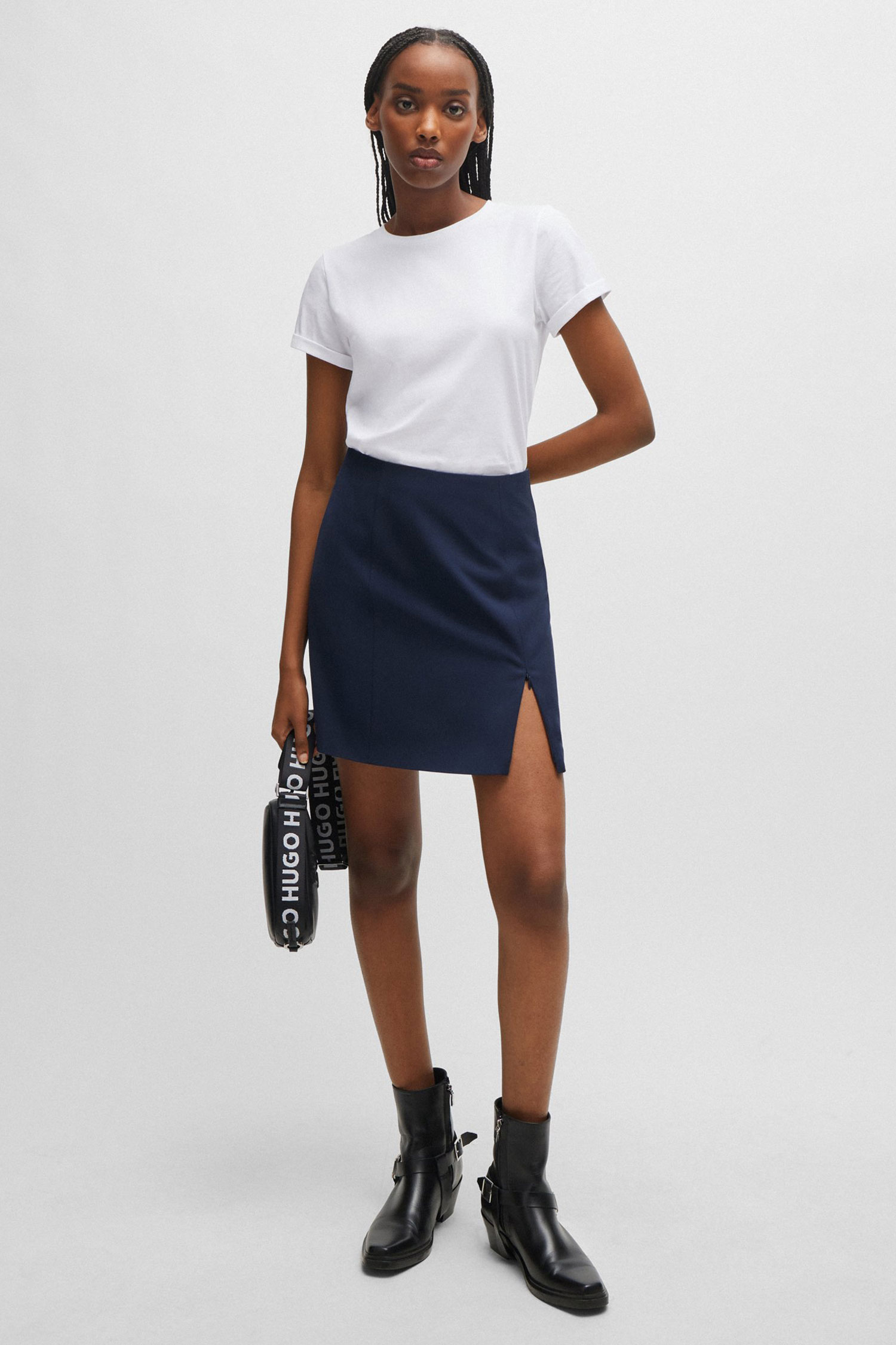 Жіноча біла футболка HUGO 50417212;100