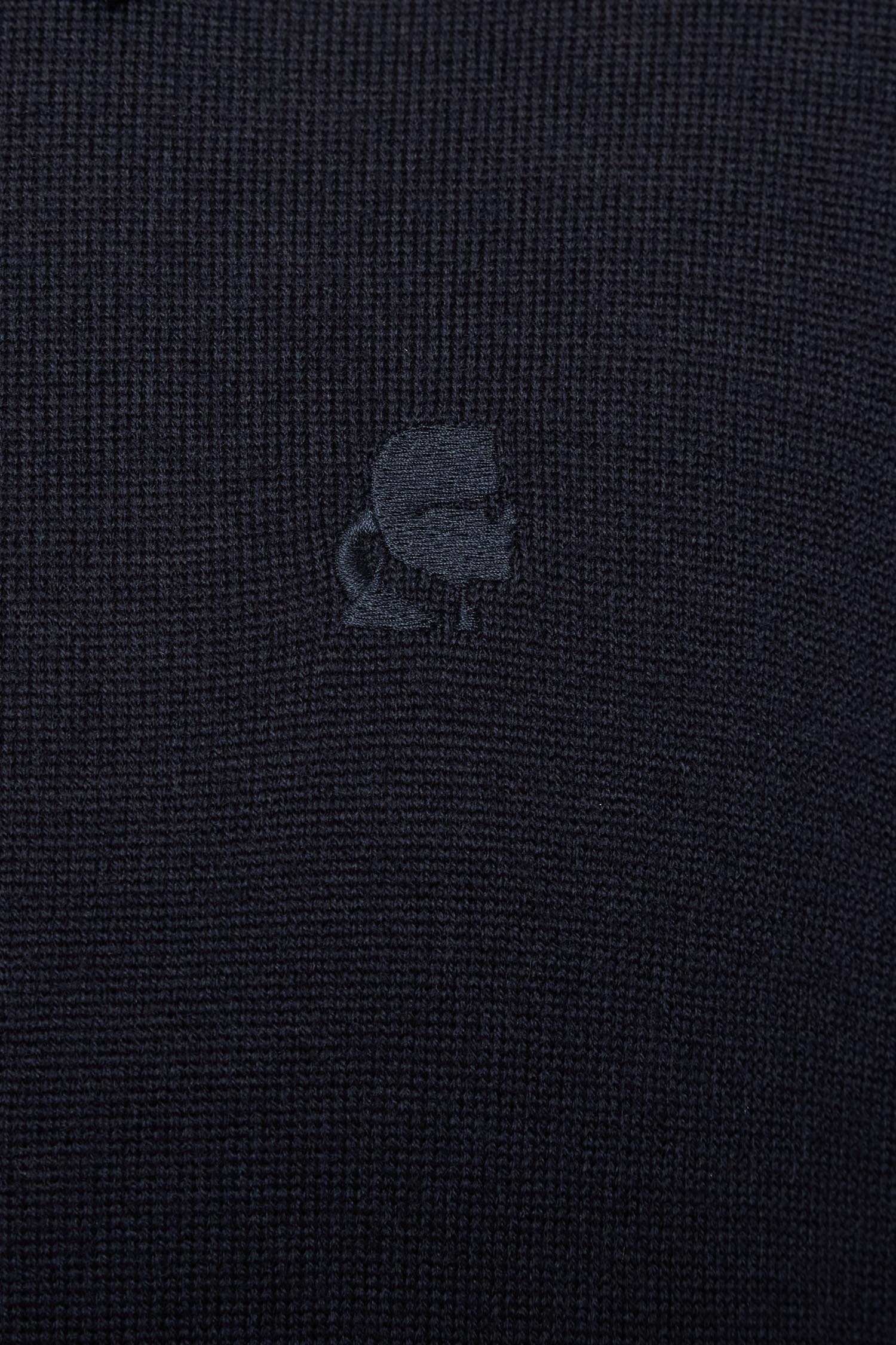 Чоловіче темно-синє вовняне поло Karl Lagerfeld 554399.655007;690