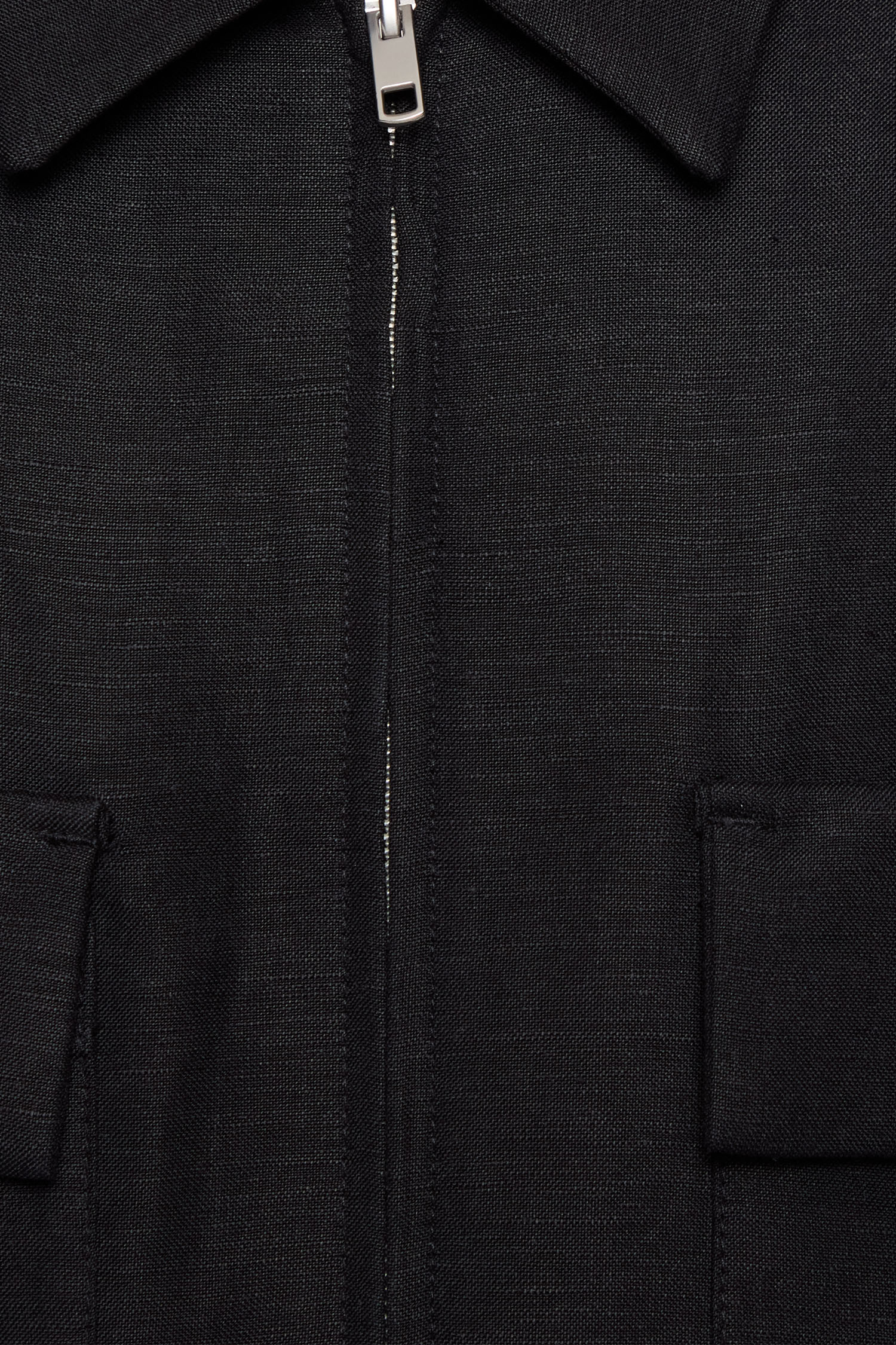 Мужская черная льняная рубашка Antony Morato MMSL00748.FA900135;9000