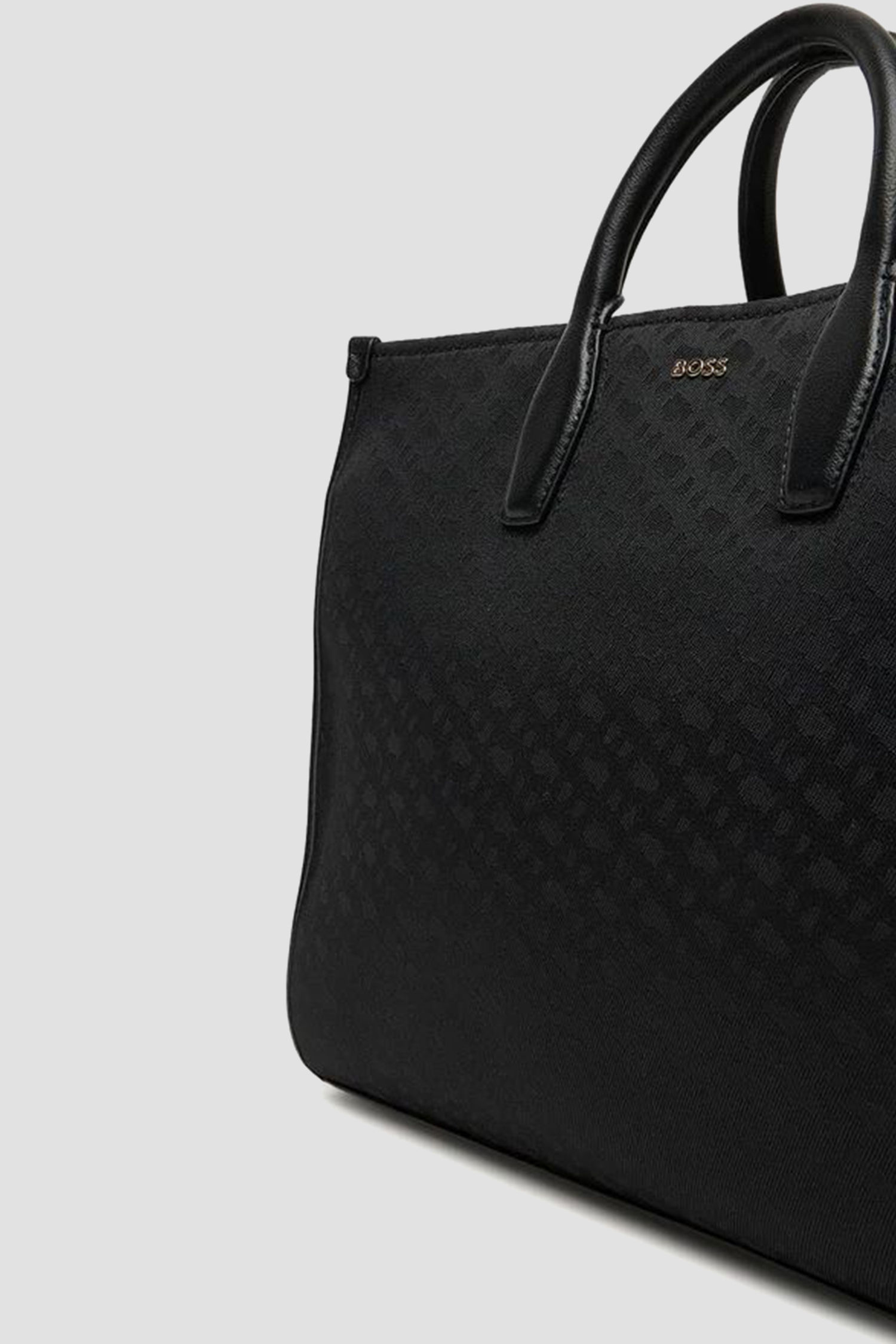 Женская черная сумка с узором BOSS 50552463;001