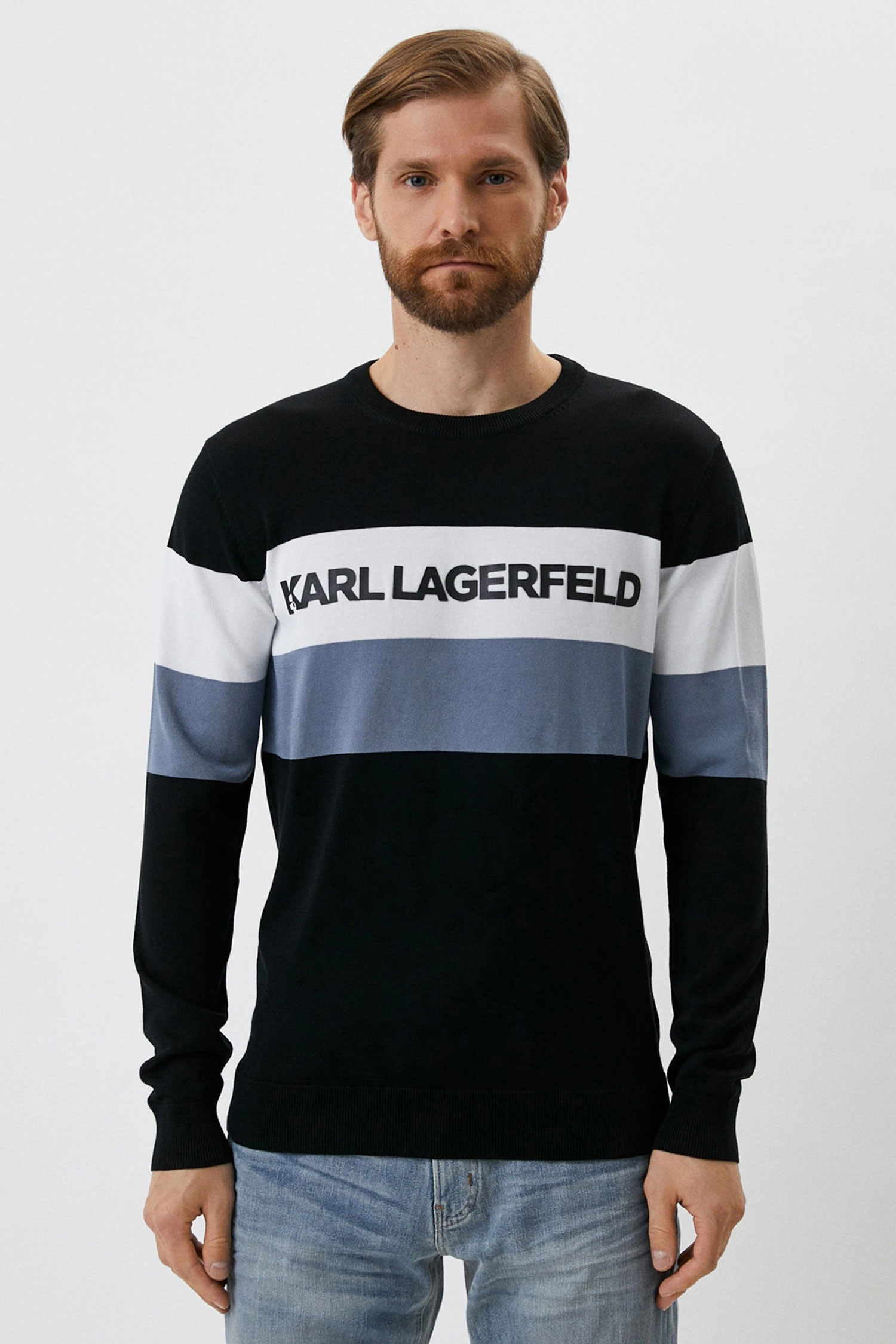 Чоловічий чорний джемпер Karl Lagerfeld 523304.655080;930