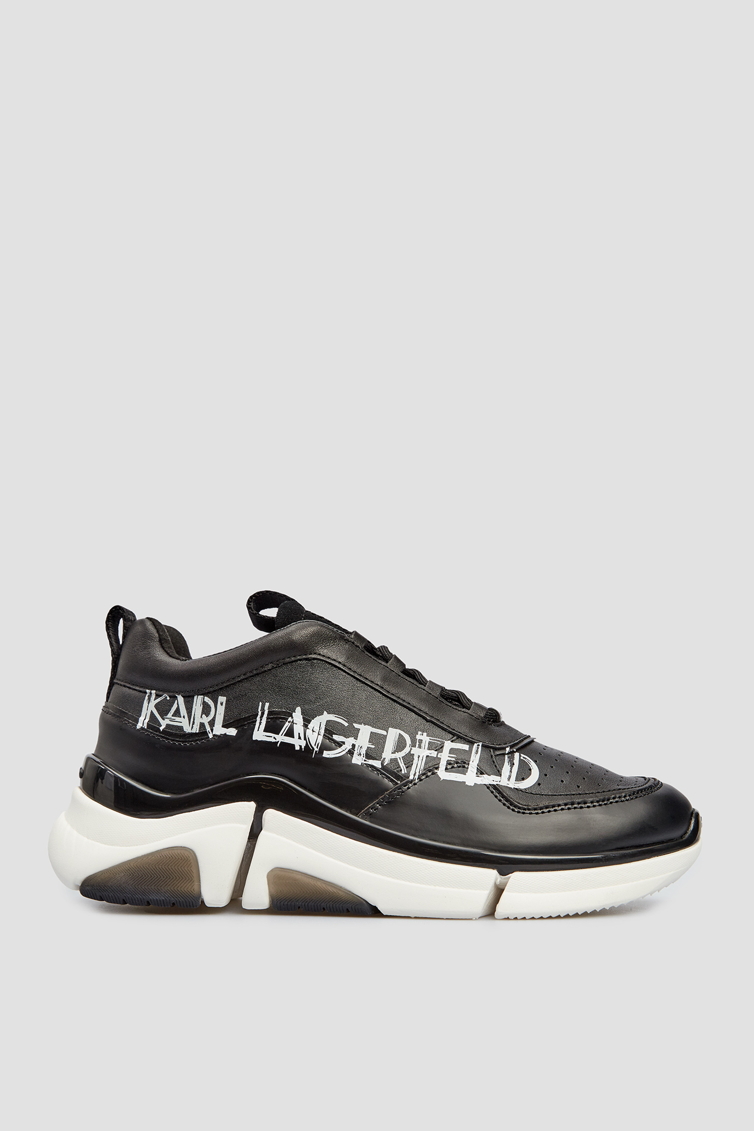 Чорні шкіряні кросівки для хлопців Karl Lagerfeld 512473.855019;990