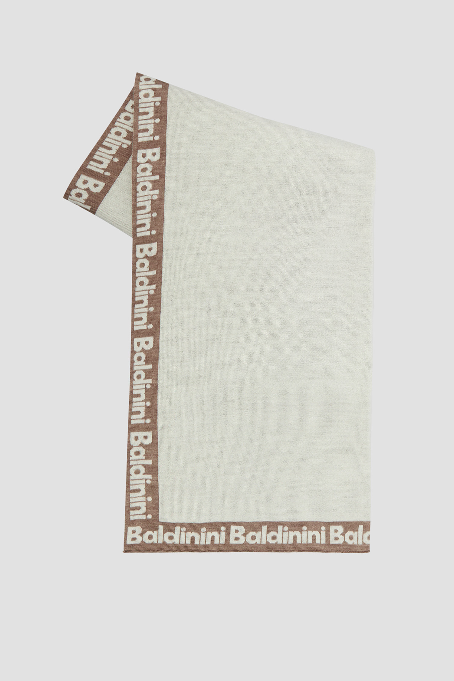 Женский белый шерстяной шарф BALDININI R2B005MSLA;PNCM