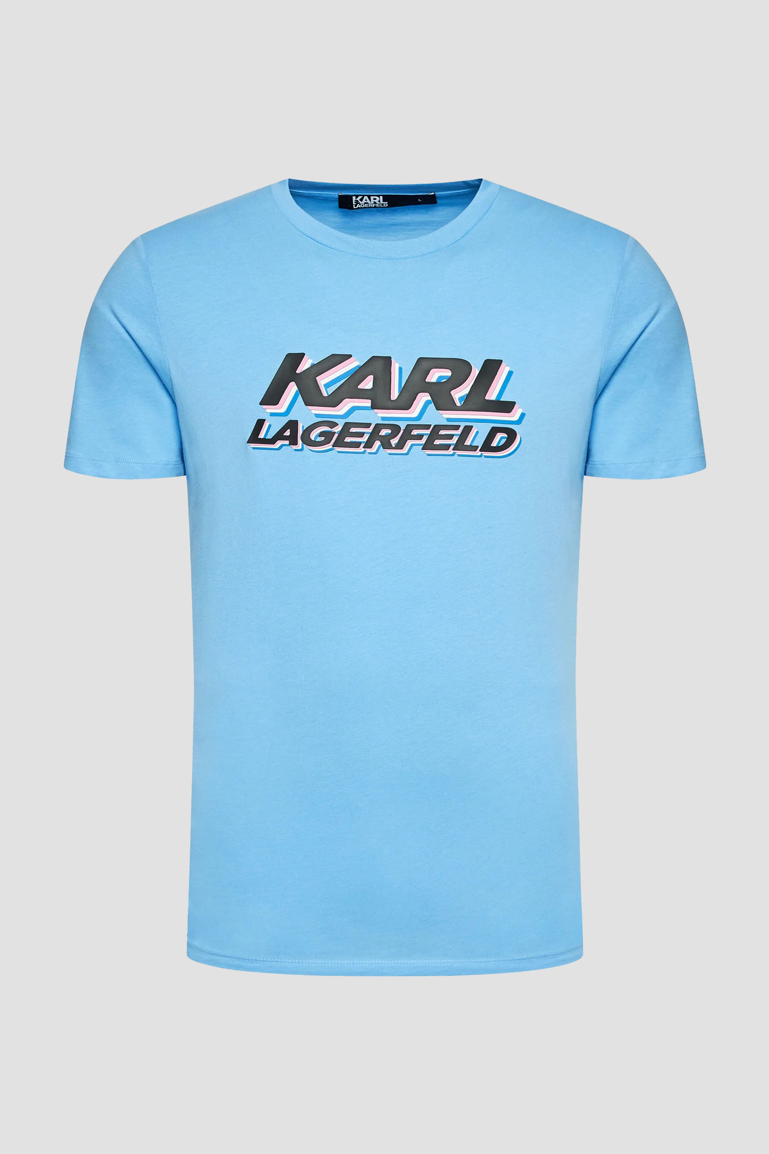 Чоловіча блакитна футболка Karl Lagerfeld 523224.755080;630