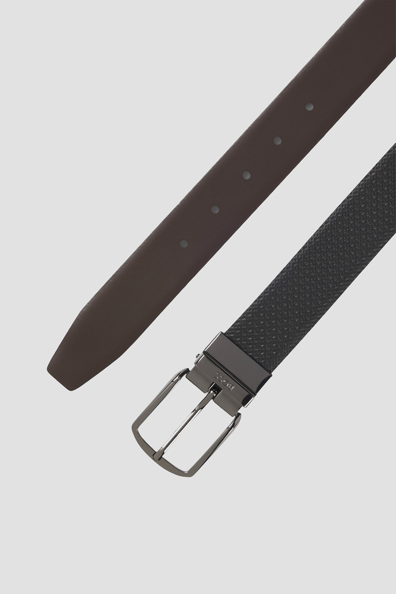 Чоловічий шкіряний двосторонній ремінь BOSS 50572914;002