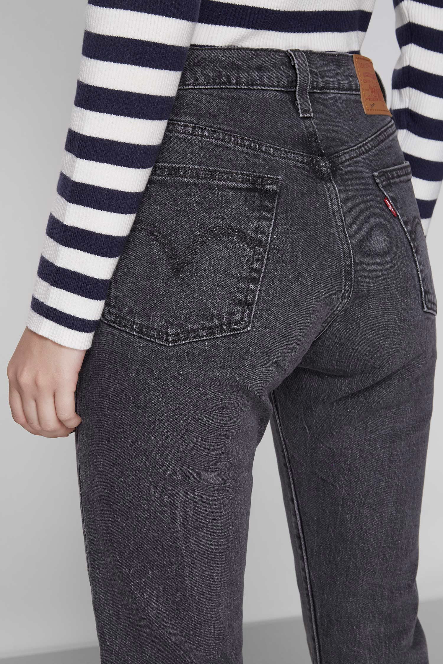 Женские черные джинсы 501® Straight Crop Levi’s® 36200;0111