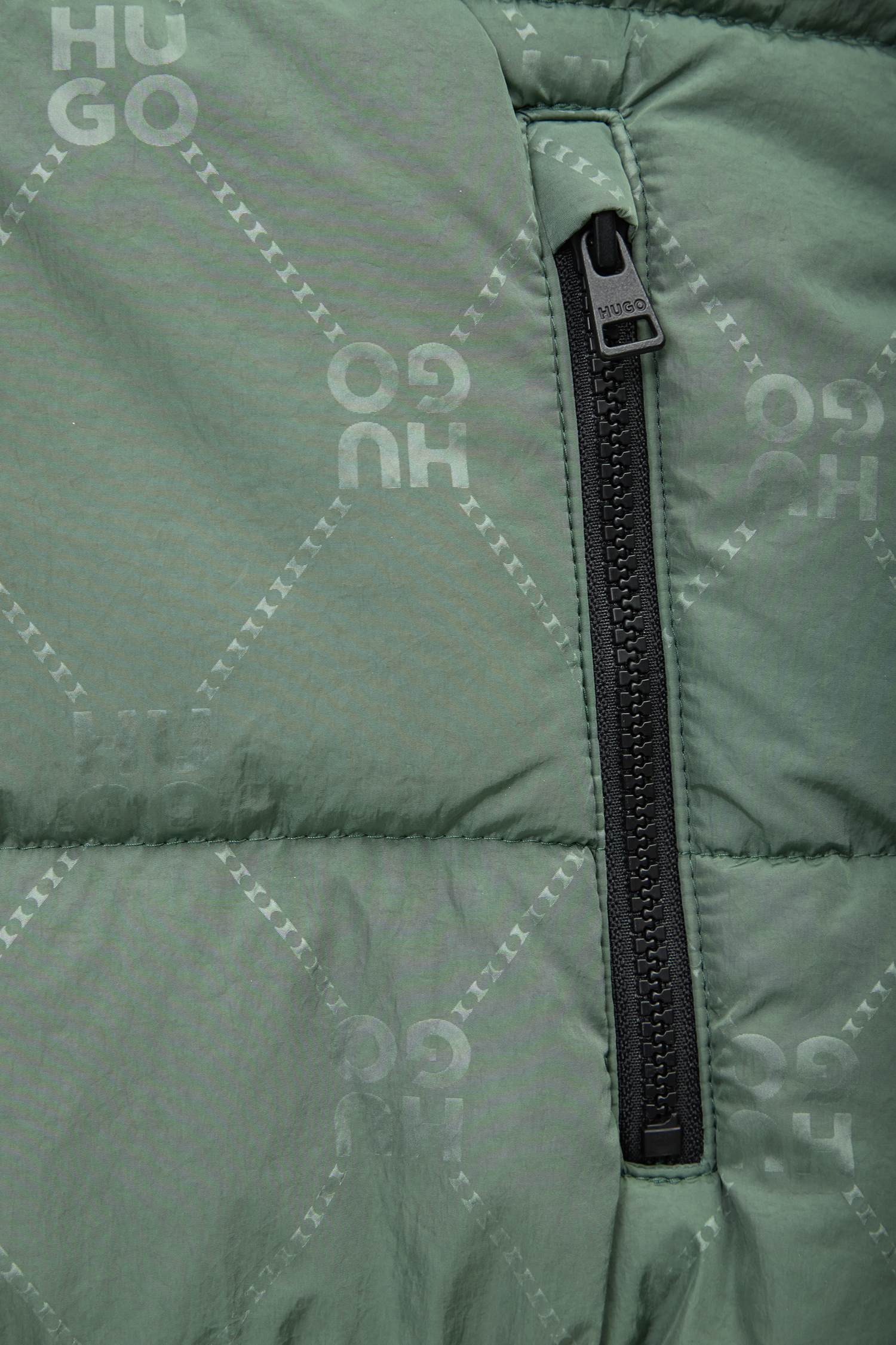 Женский зеленый жилет с узором HUGO 50529347;973