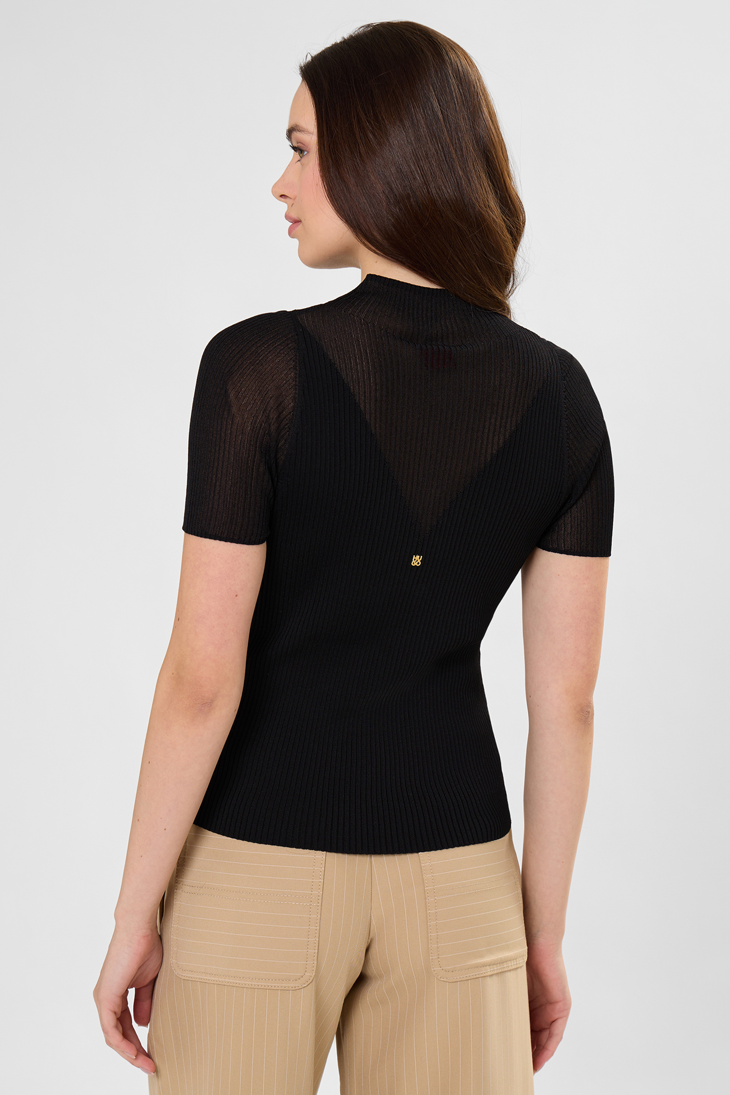 Женский черный джемпер HUGO 50557759;001