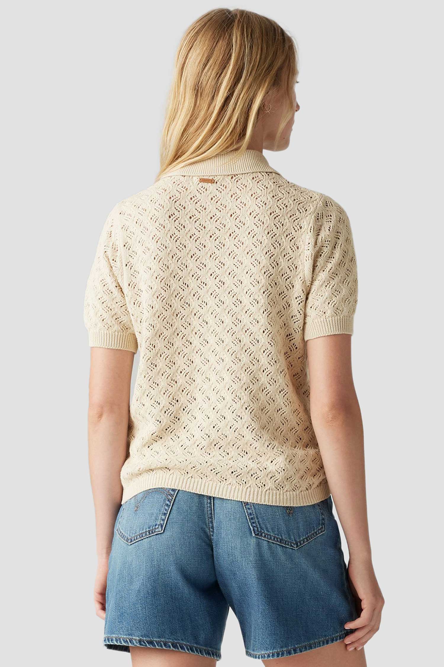 Женское бежевое поло Levi’s® 0012V;0000