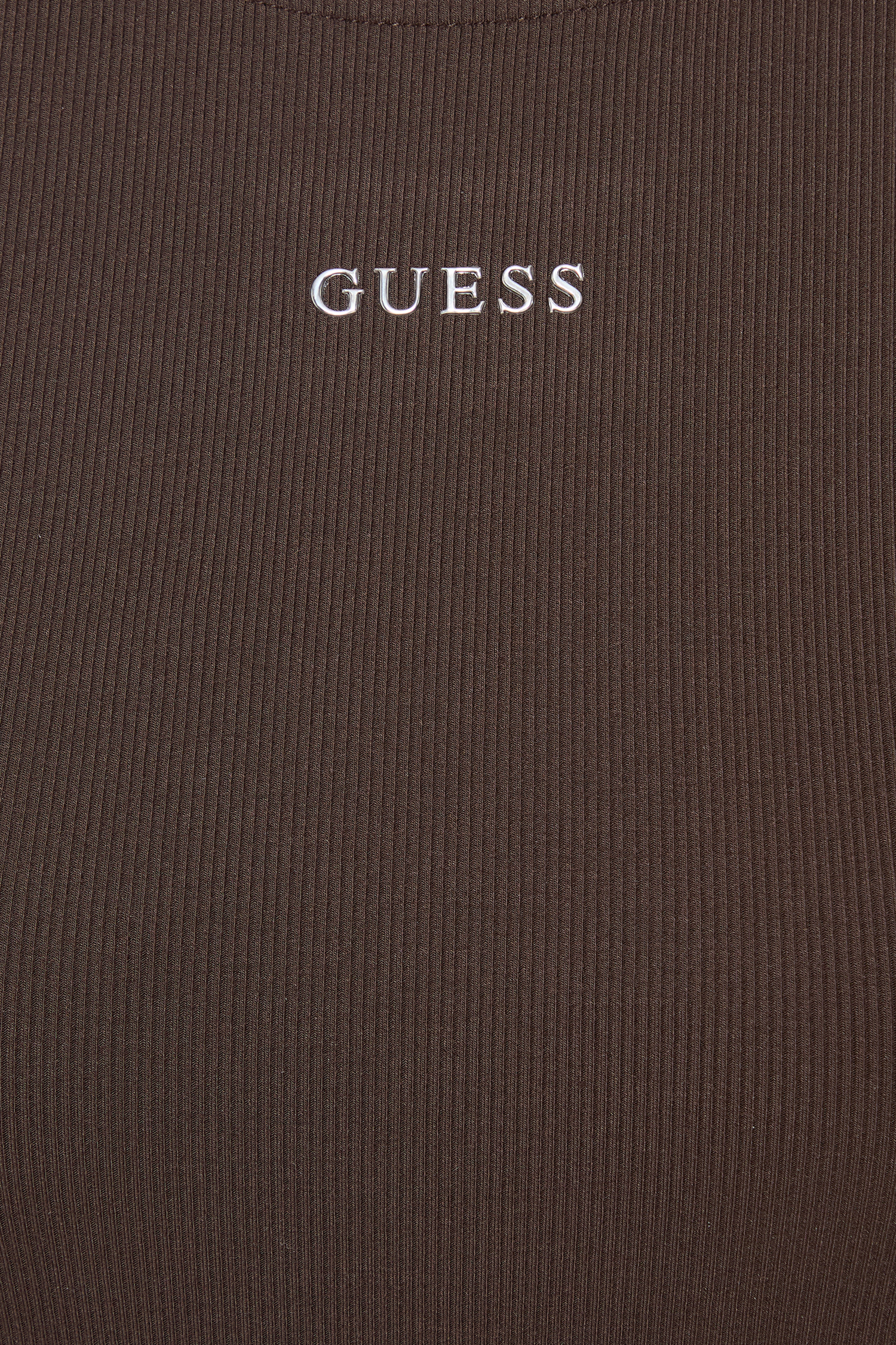 Жіночий коричневий лонгслів Guess V6RP08.KD932;A10K