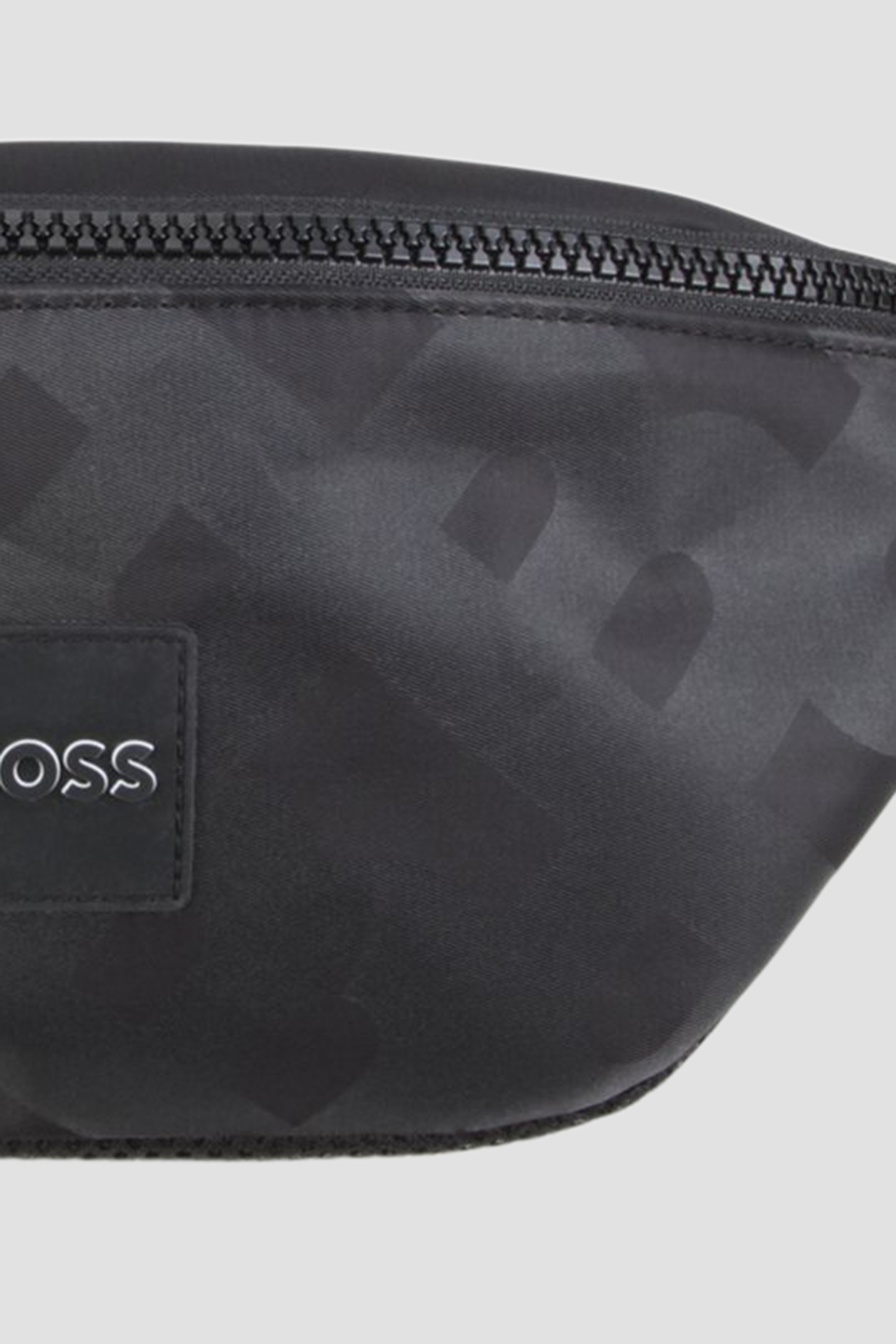 Детская черная поясная сумка с узором BOSS kids J50964;09B