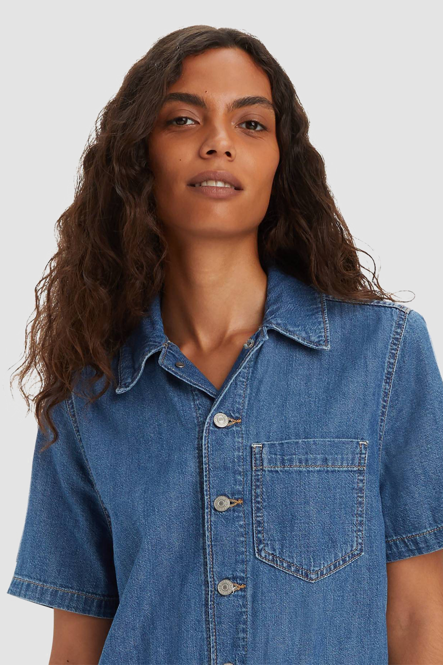 Женский синий джинсовый комбинезон Levi’s® A7449;0000