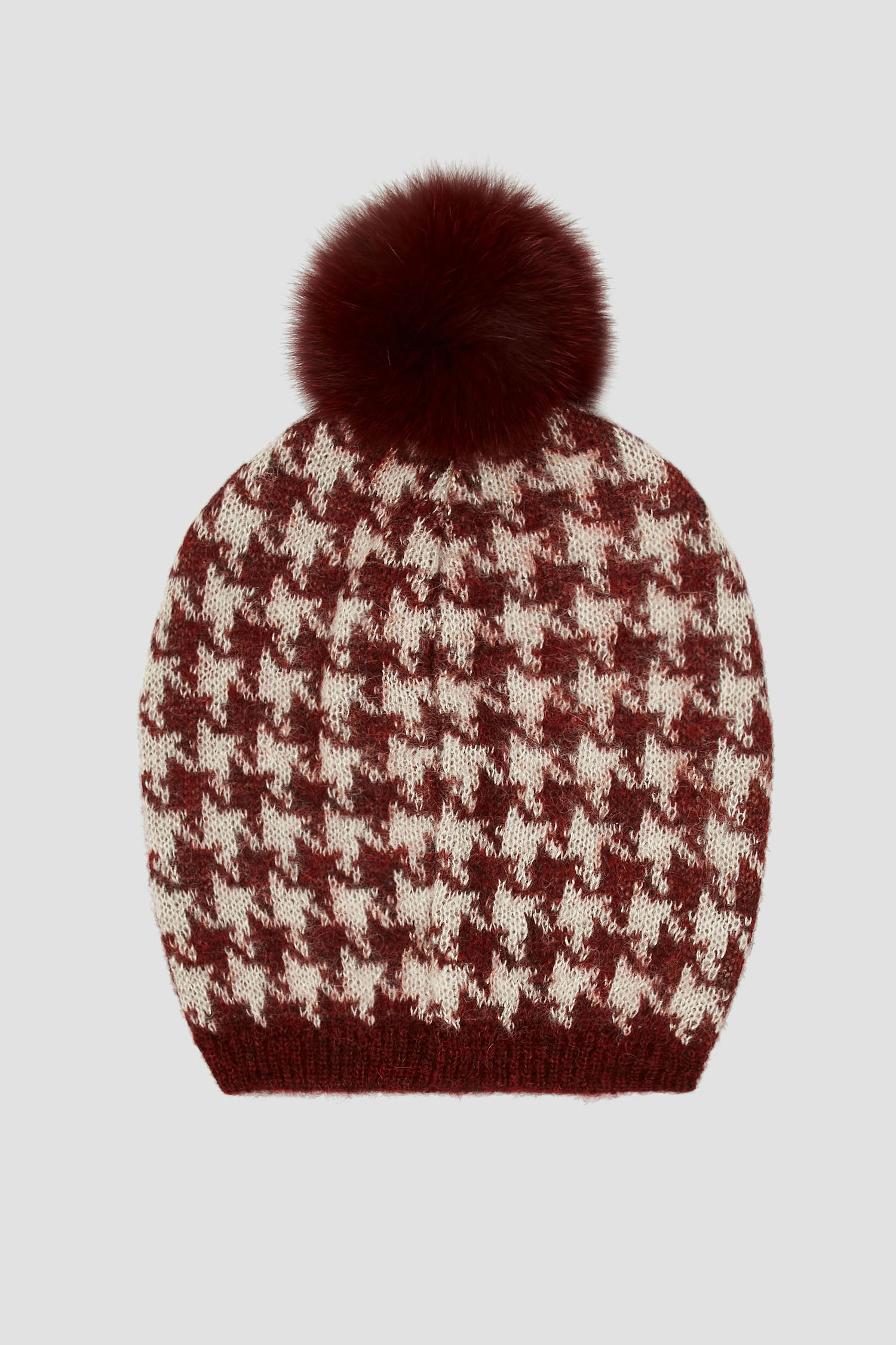 Жіноча вовняна шапка з візерунком BALDININI L2B005MSMO;PNBD