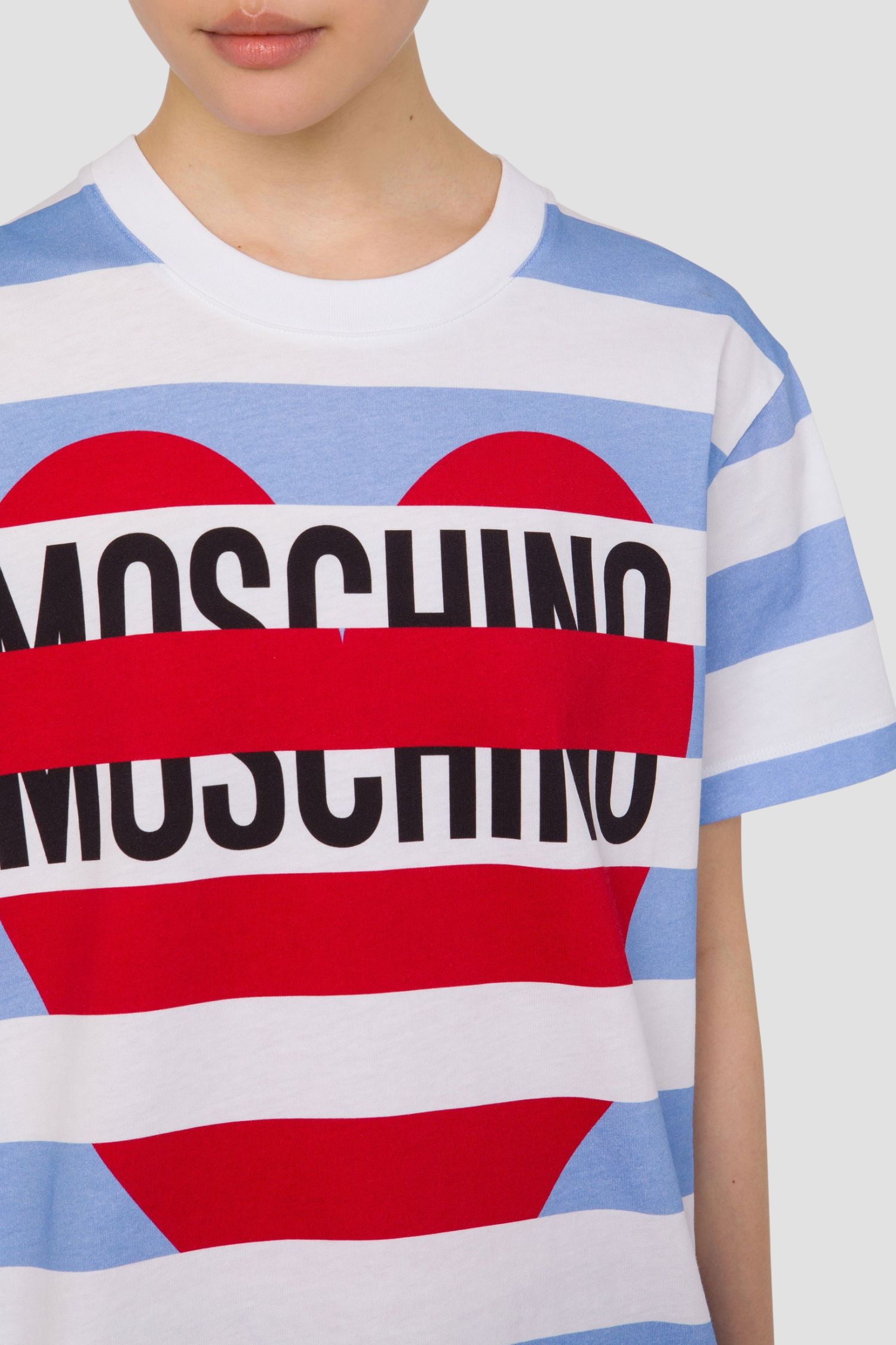 Жіноча футболка у смужку Moschino J0716.8236;2888