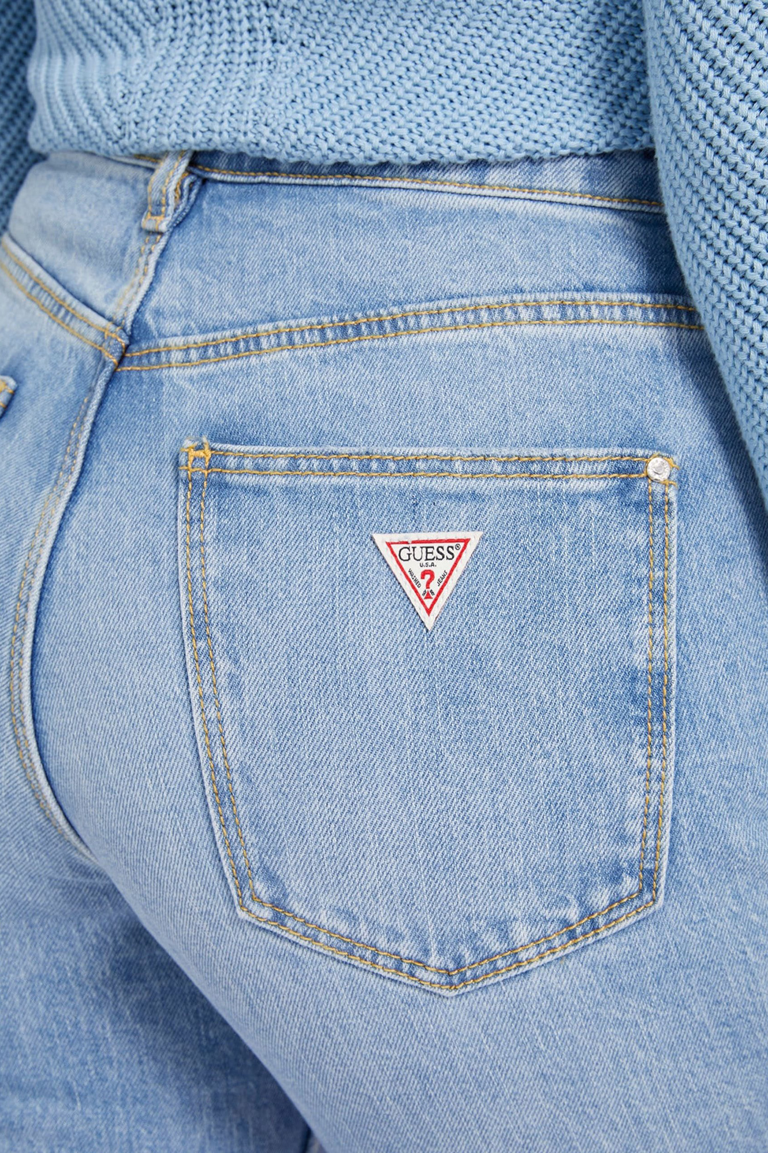 Женские голубые джинсы Guess W2YA21.D4NH6;AULI